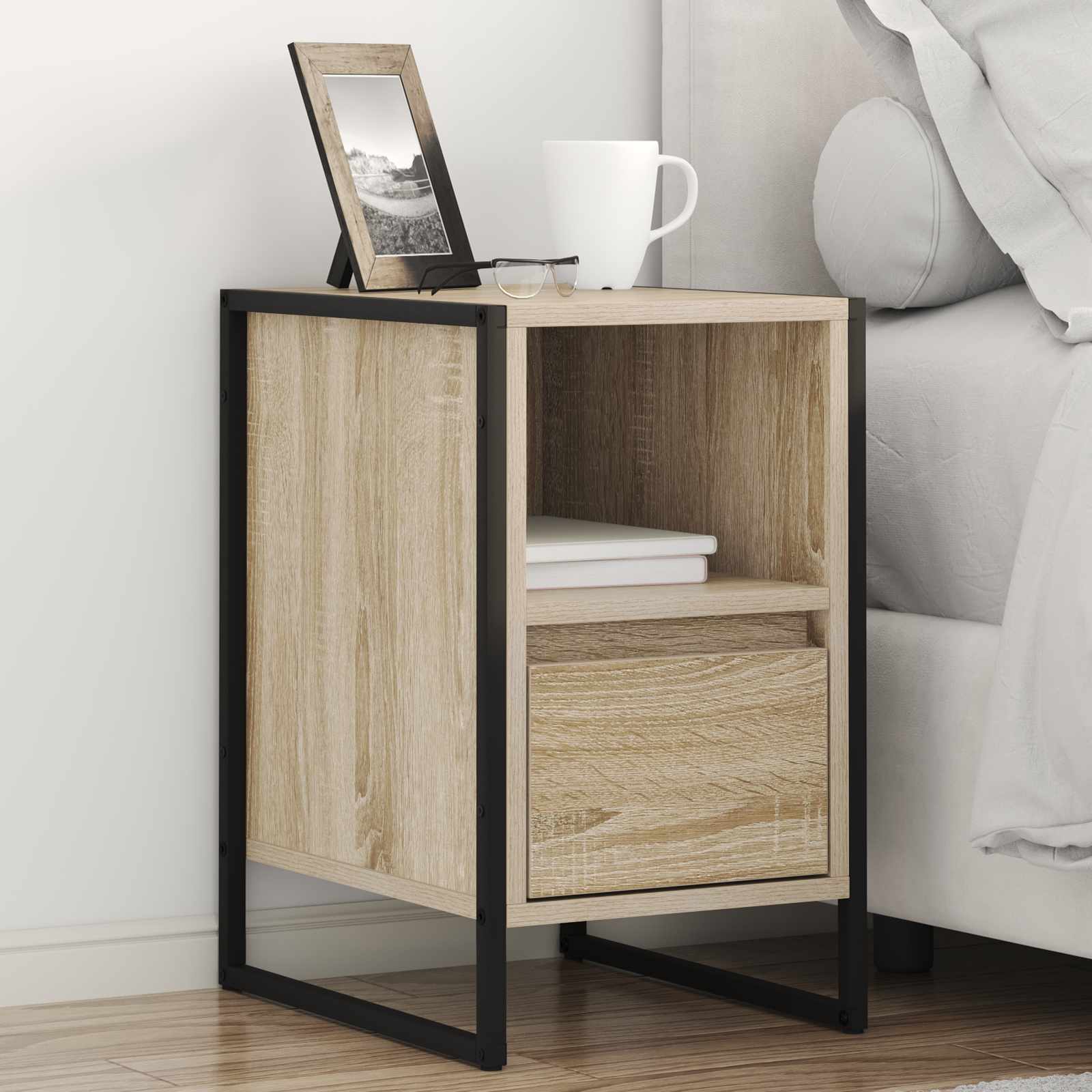 Nachttisch 2 stk. Sonoma 39,5 x 30 x 50 cm Holzwerkstoff