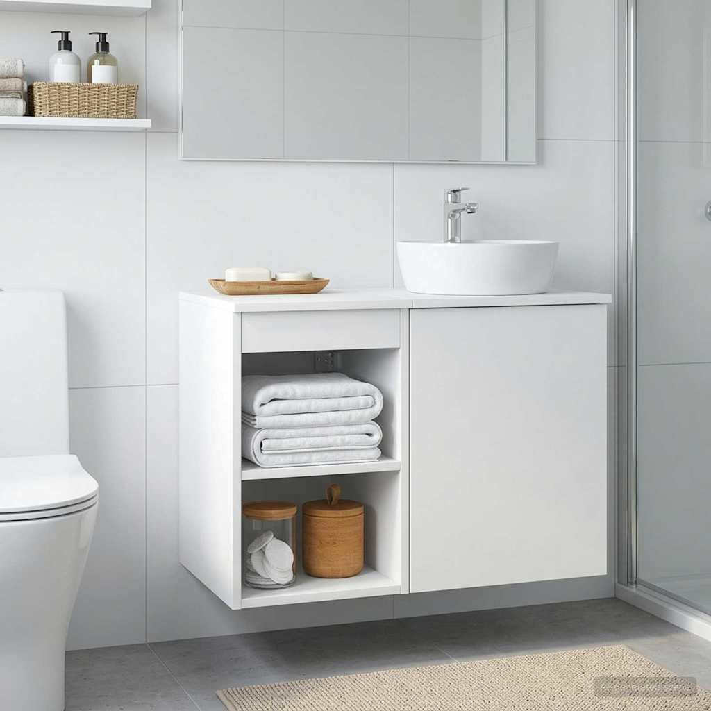 Badezimmerschrank Inzwischen Weiß 30 x 35 x 50 cm Holzwerkstoff