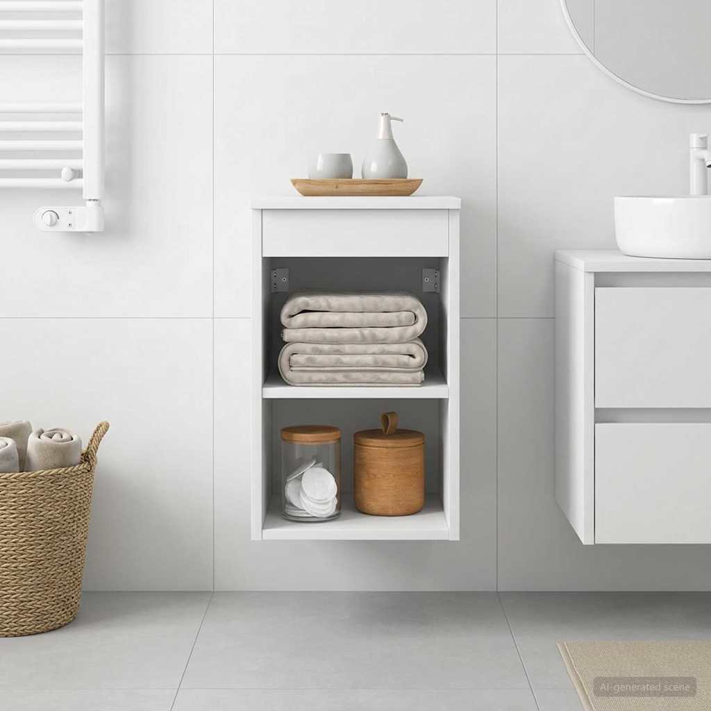 Badezimmerschrank Inzwischen Weiß 30 x 41 x 50 cm Holzwerkstoff