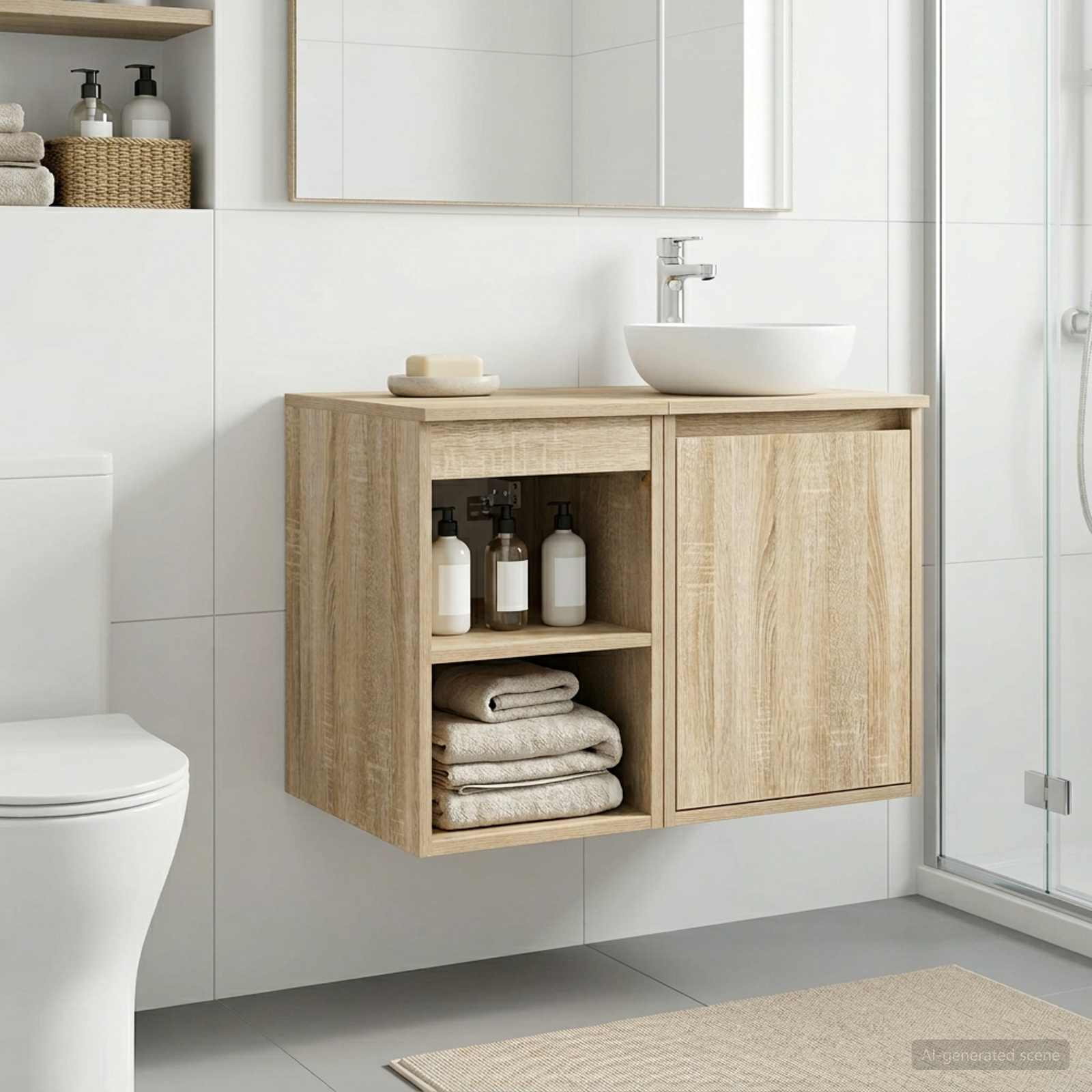 Badezimmerschrank Inzwischen Sonoma-Eiche 30 x 41 x 50 cm