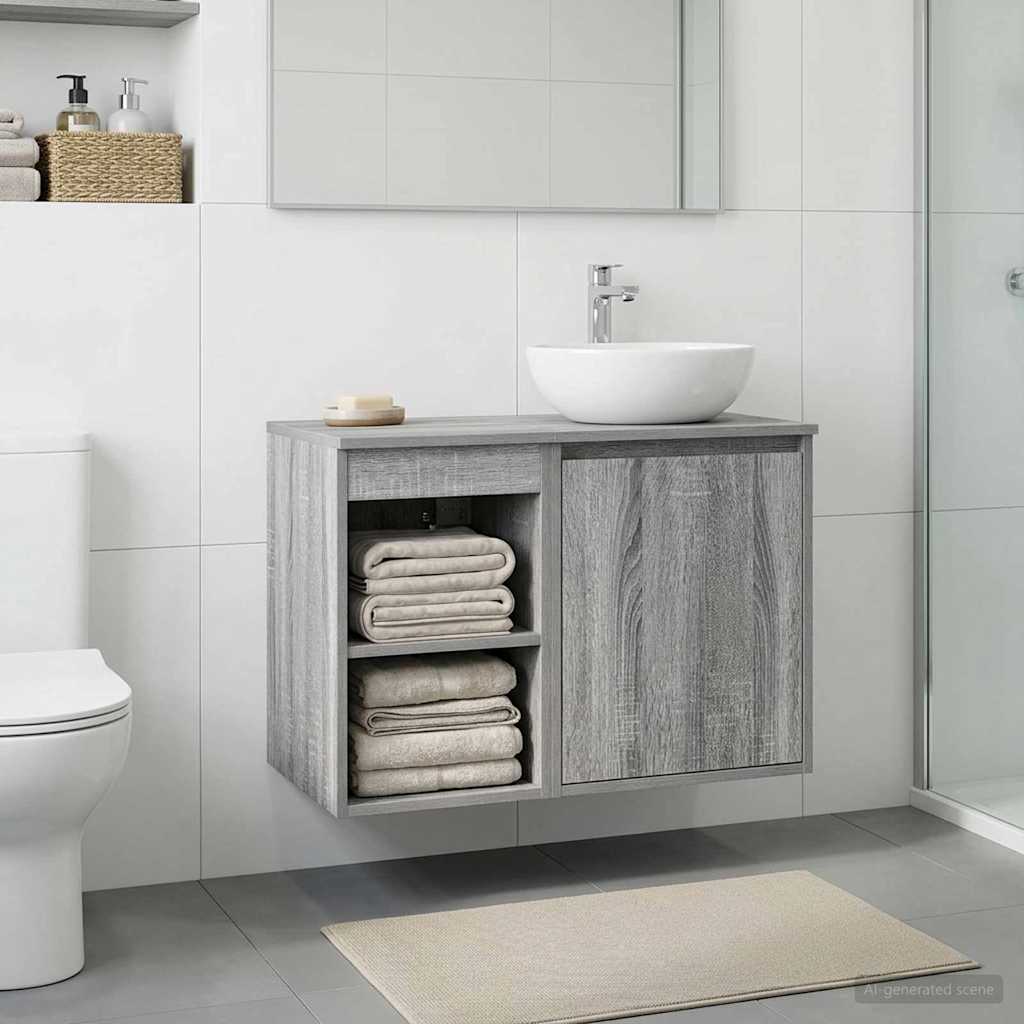 Badezimmerschrank Inzwischen Grau Sonoma 30 x 41 x 50 cm