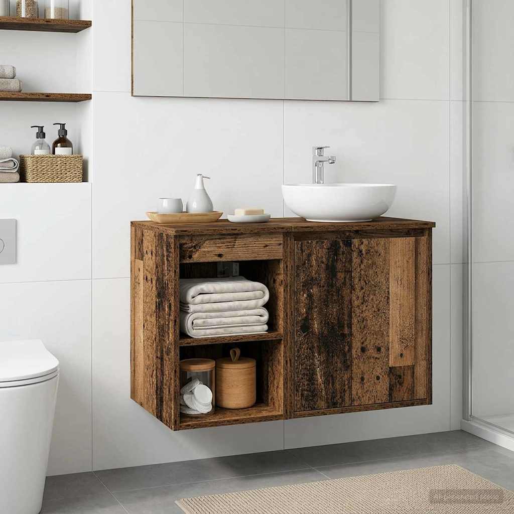 Badezimmerschrank Inzwischen Altholz 30 x 41 x 50 cm