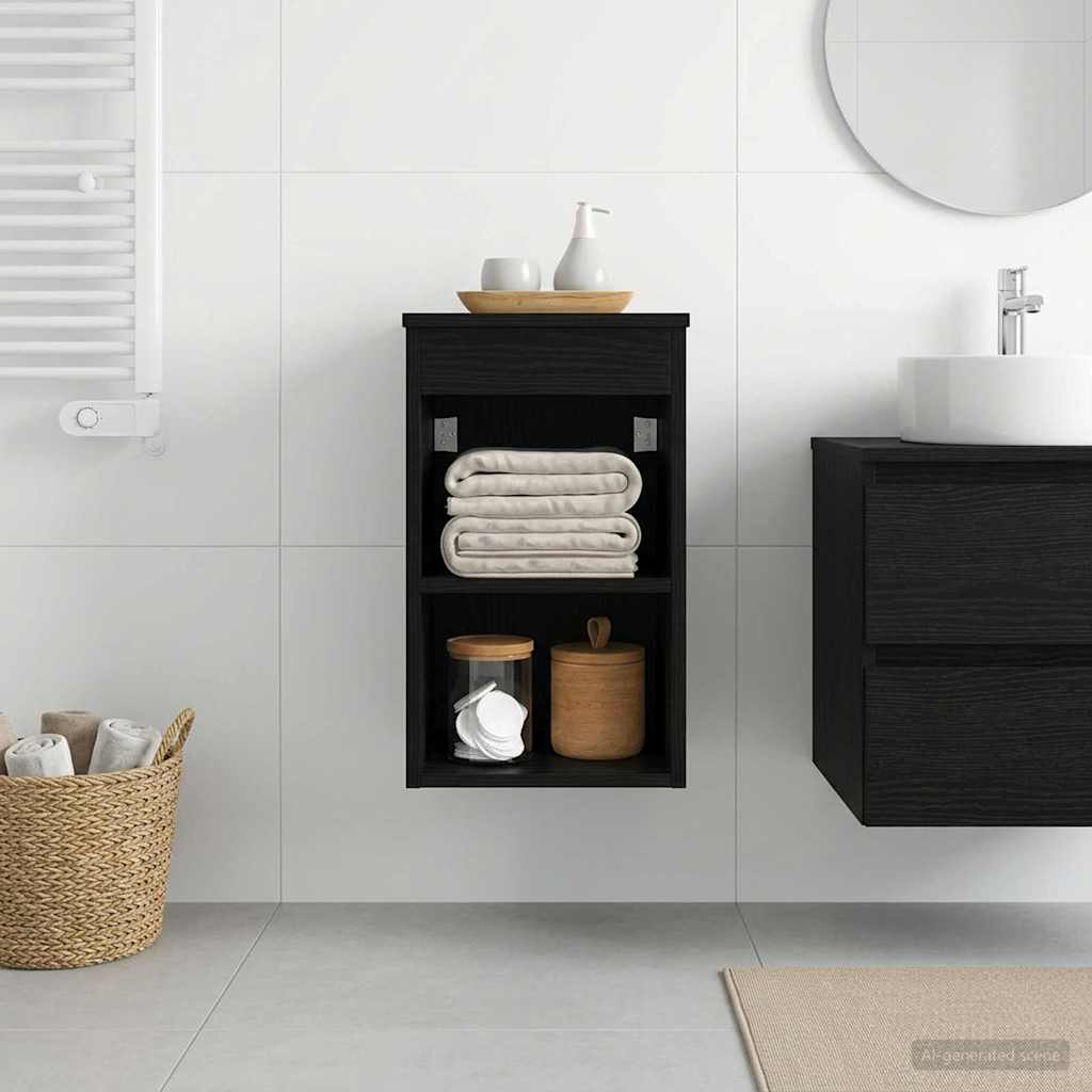 Badezimmerschrank Inzwischen Schwarze Eiche 30 x 44,5 x 50 cm