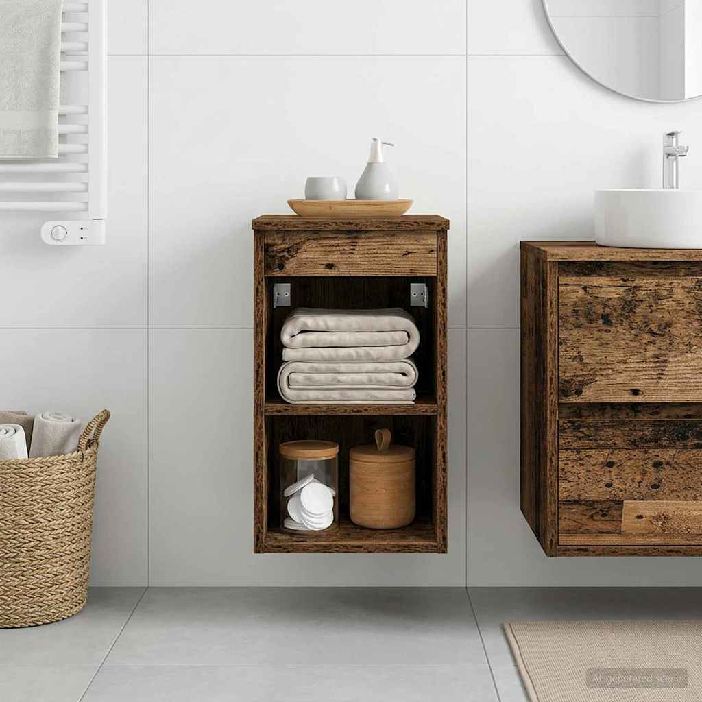 Badezimmerschrank Inzwischen Altholz 30 x 44,5 x 50 cm