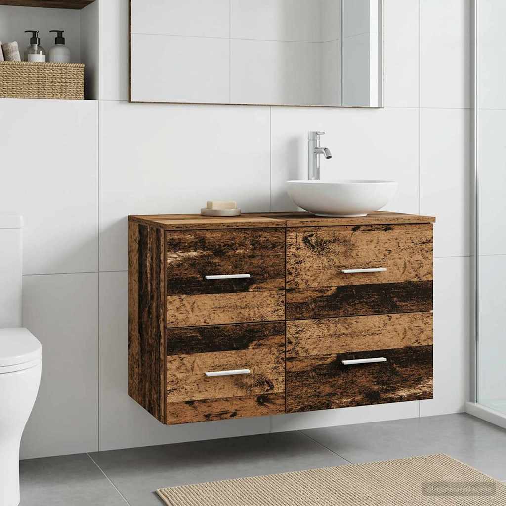 Badezimmerschrank Inzwischen Altholz 30 x 35 x 50 cm
