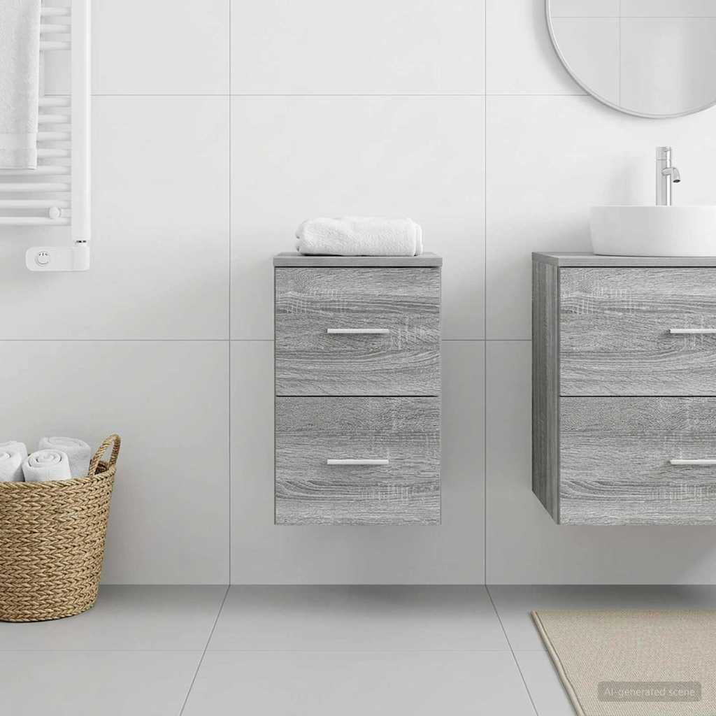 Badezimmerschrank Inzwischen Grau Sonoma 30 x 41 x 50 cm