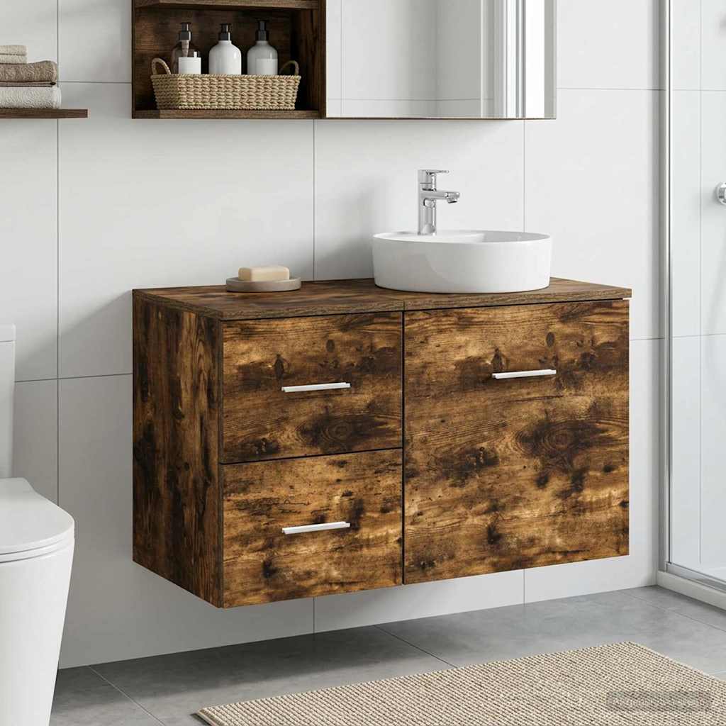 Badezimmerschrank Inzwischen Geräucherte Eiche