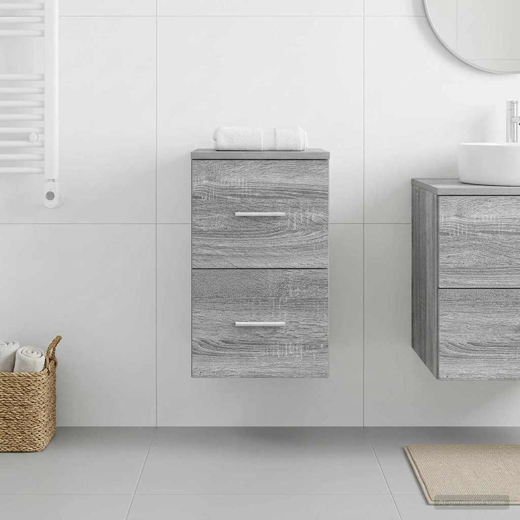 Badezimmerschrank Inzwischen Grau Sonoma 30 x 44,5 x 50 cm
