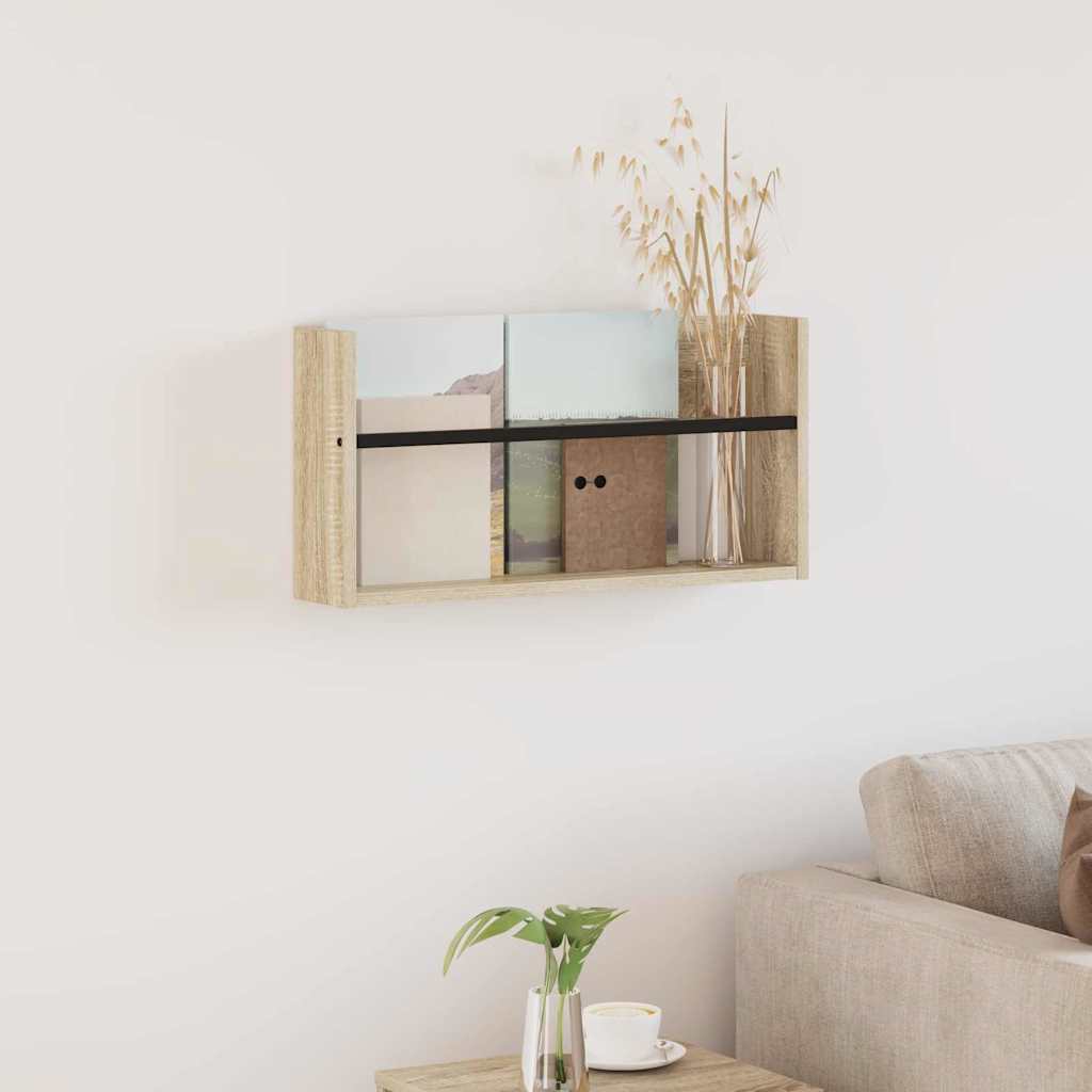 Magazinregal Sonoma-Eiche 60 x 12 x 30 cm Holzwerkstoff