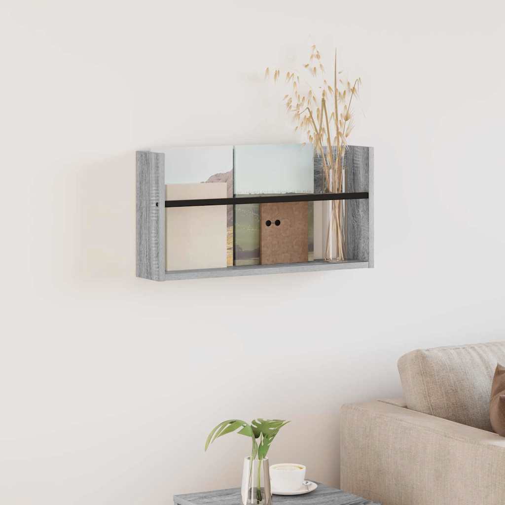 Magazinregal Sonoma-Grau 60 x 12 x 30 cm Holzwerkstoff