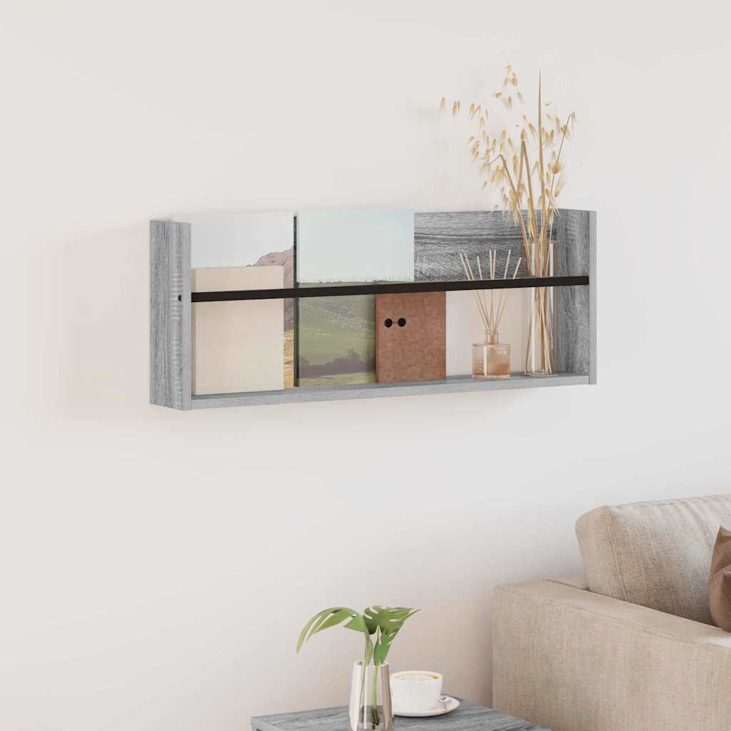 Magazinregal Sonoma-Grau 80 x 12 x 30 cm Holzwerkstoff