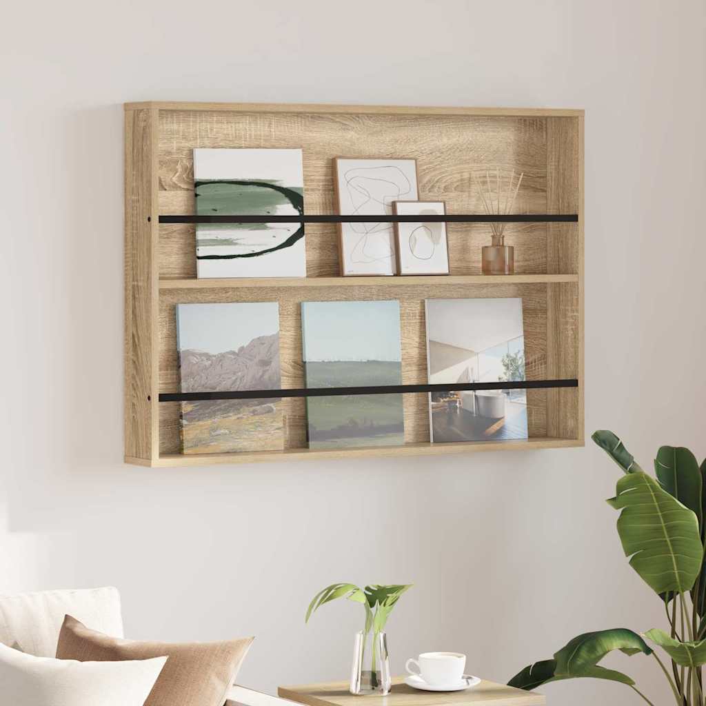 Magazinregal Sonoma-Eiche 100 x 12 x 70 cm Holzwerkstoff