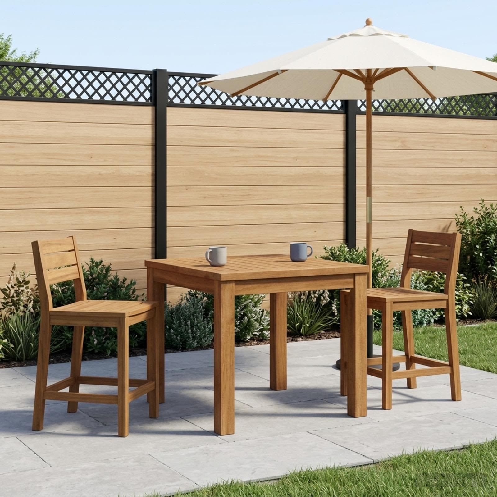 Couchtisch Natur 50 x 48,5 x 36 cm Massivholz Akazie