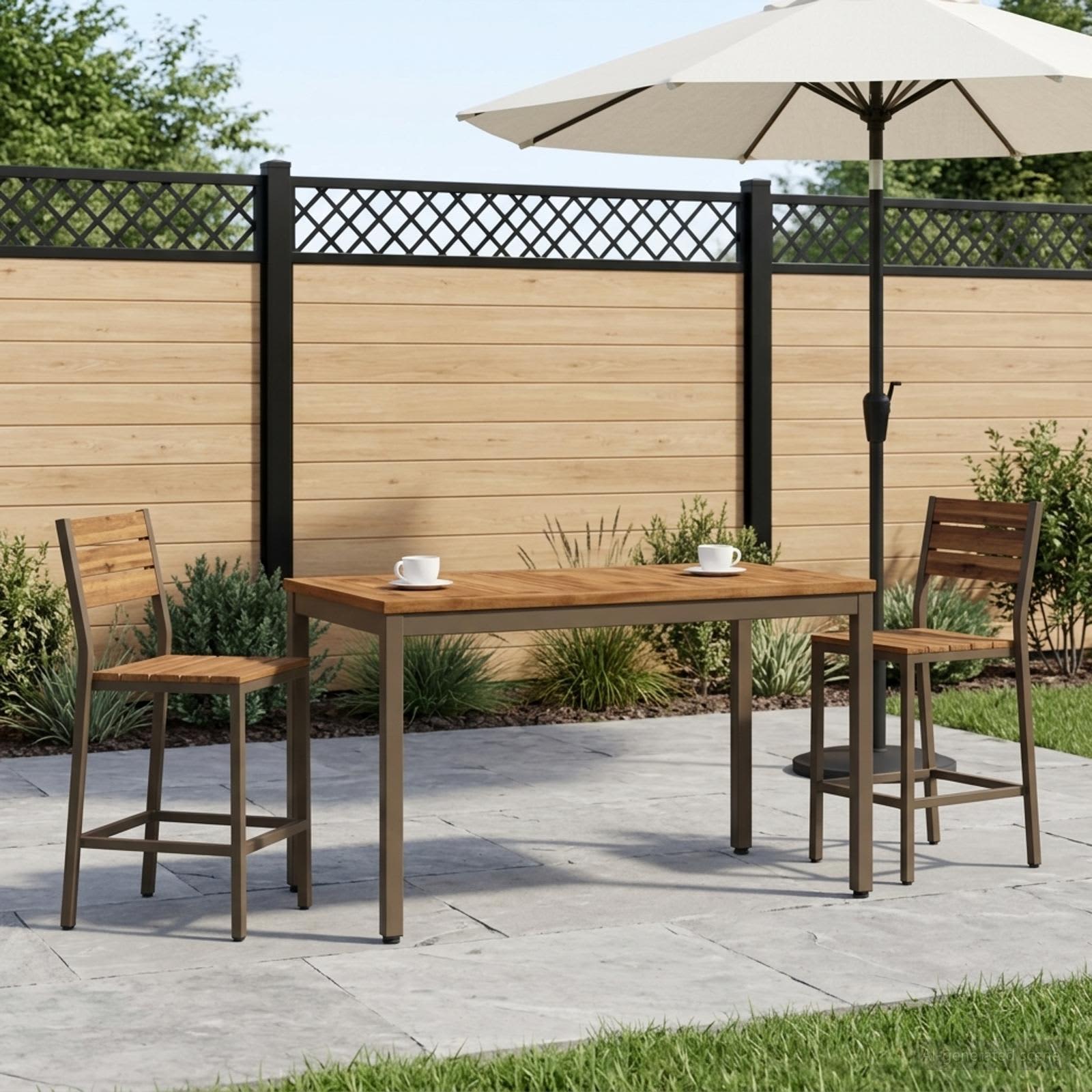 Couchtisch Natur und Kaffee 50 x 100,5 x 45 cm