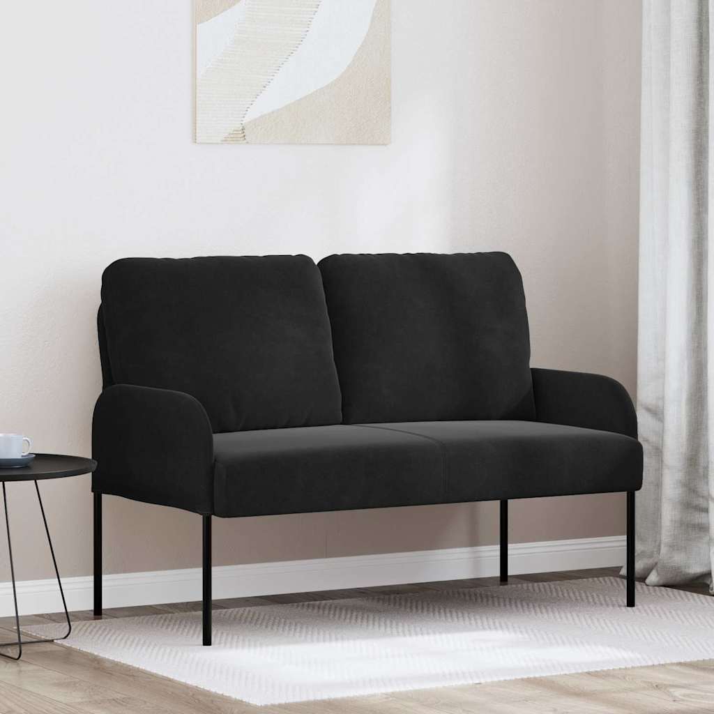 Sofas mit Kissen 110cm Schwarz Sperrholz