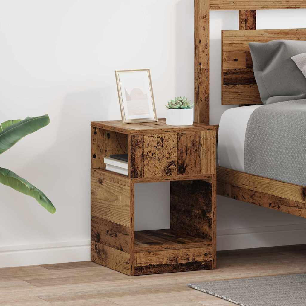 Beistelltisch 2 stk. Altholz 30,5 x 30 x 45 cm Holzwerkstoff