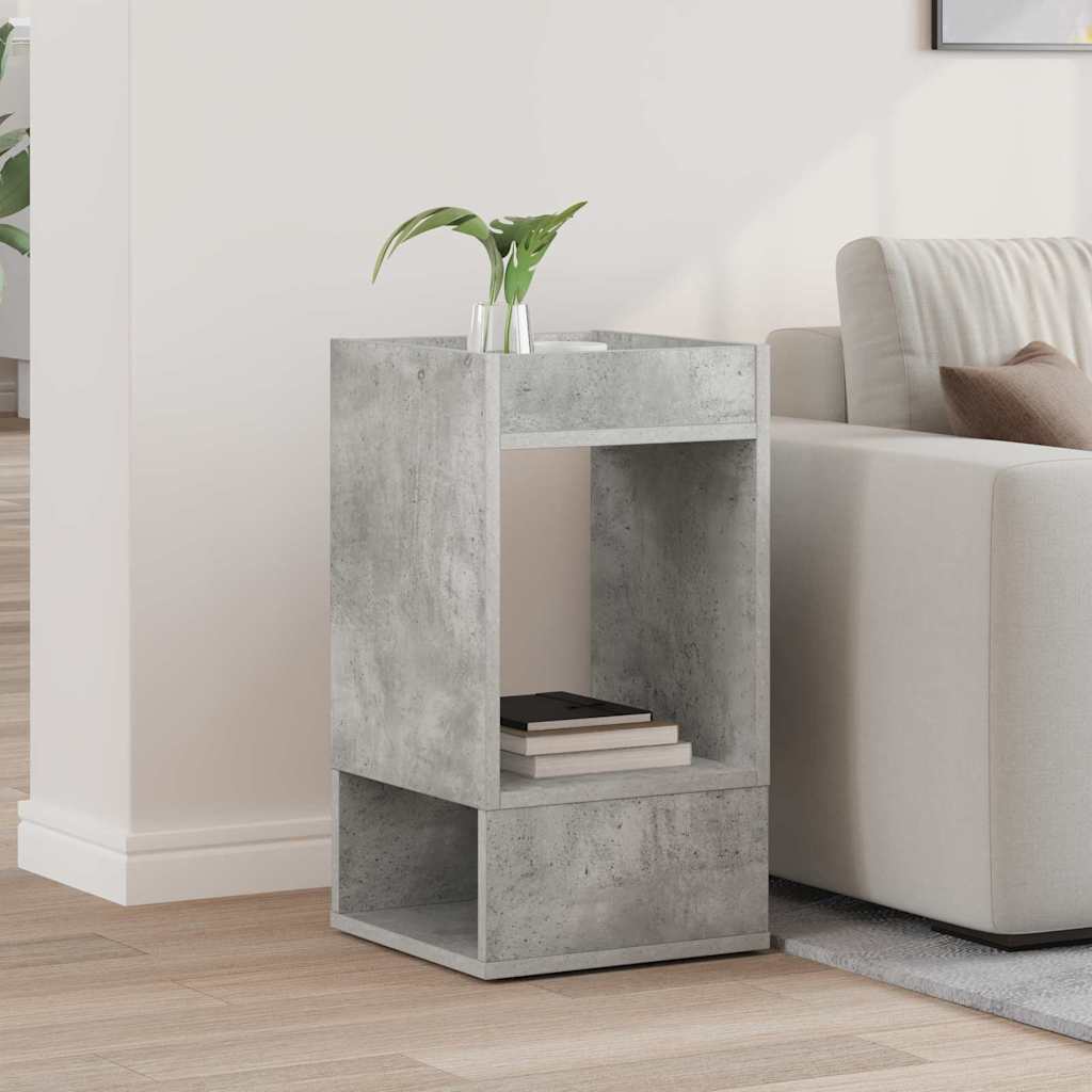Beistelltisch Betongrau 30 x 30 x 56 cm Holzwerkstoff