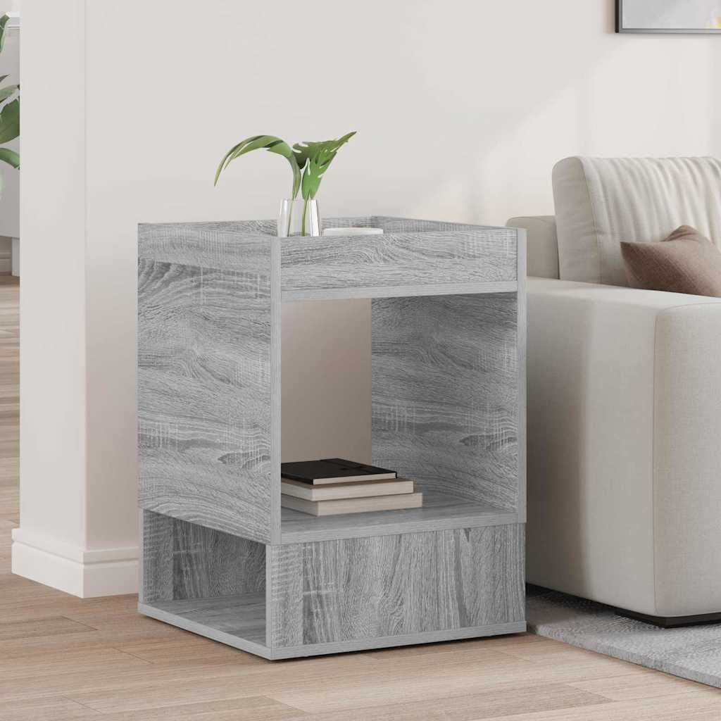 Beistelltisch Sonoma-Grau 40 x 40 x 56 cm Holzwerkstoff