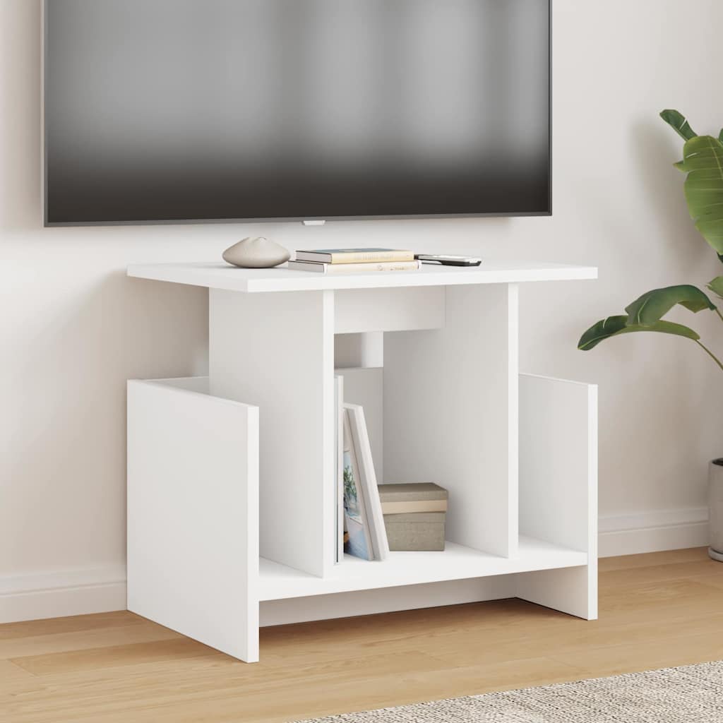 TV-Ständer 2 stk. Weiß Holzwerkstoff