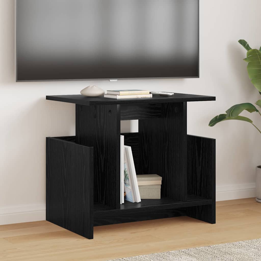 TV-Ständer 50 x 35 x 45 cm Schwarz Eichen-Optik Holzwerkstoff