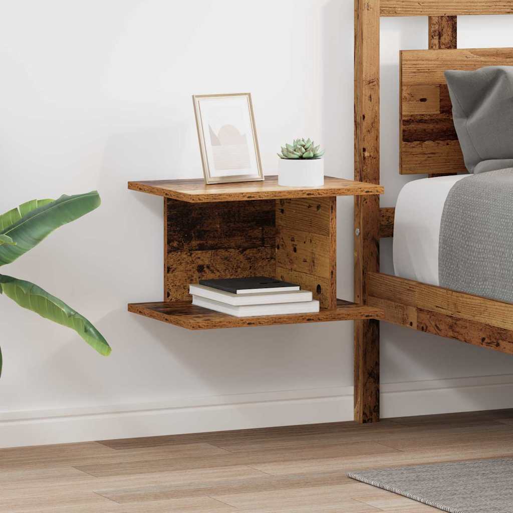 Nachttisch 2 stk. Altholz 40 x 30 x 25 cm Holzwerkstoff