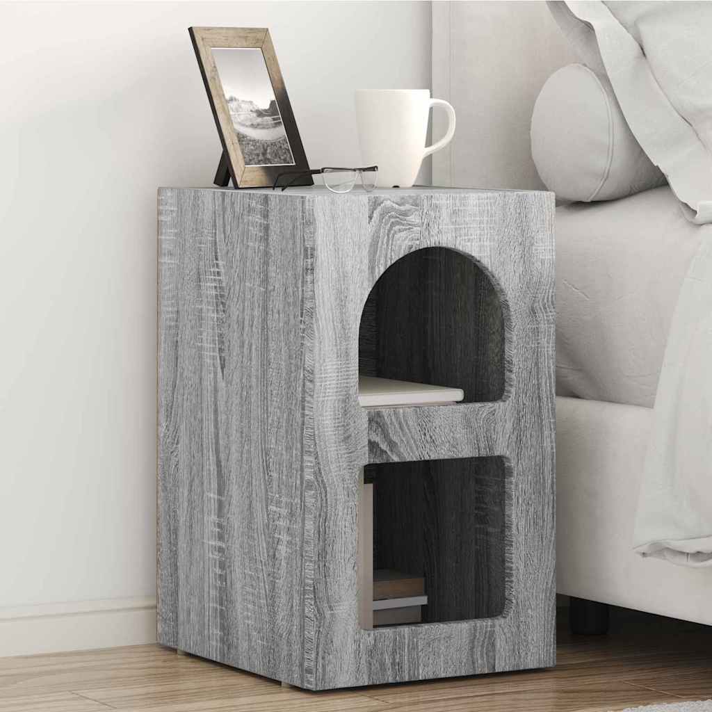 Nachttisch ELST Sonoma-Grau 29,5 x 33,5 x 50 cm Holzwerkstoff