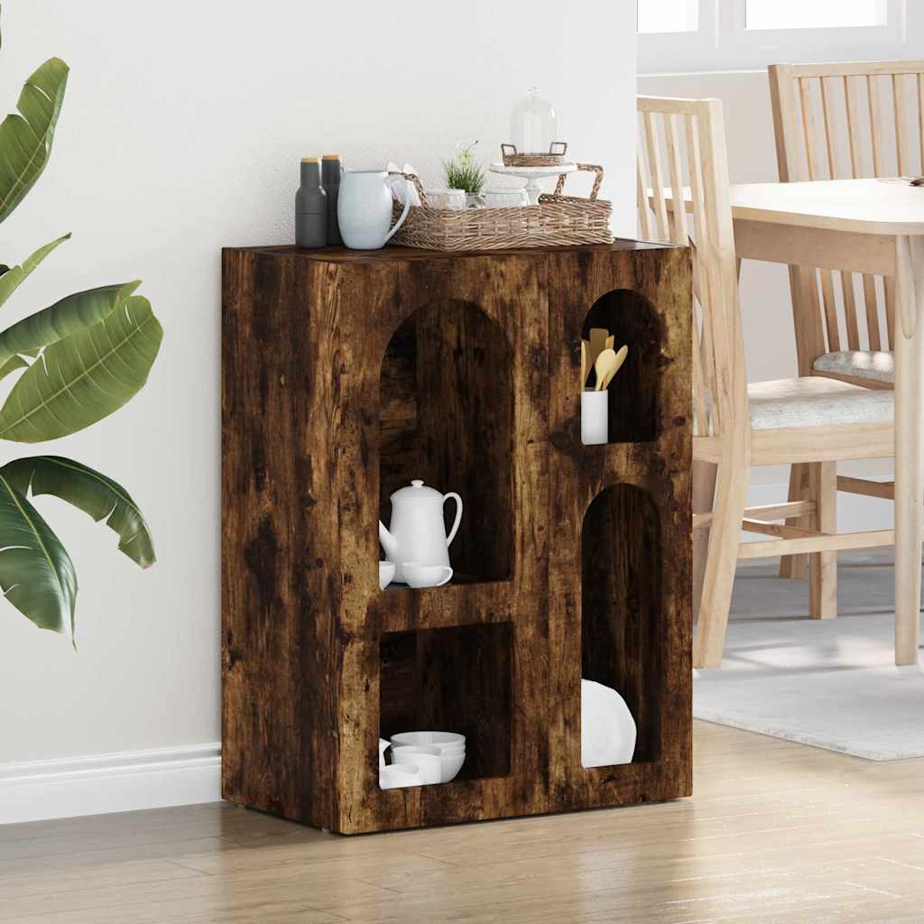 Sideboard ELST Räuchereiche 59 x 35 x 80,5 cm Holzwerkstoff