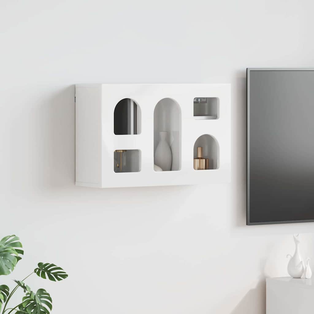 Hängeschrank ELST Hochglanz Weiß 60 x 20 x 40 cm Holzwerkstoff