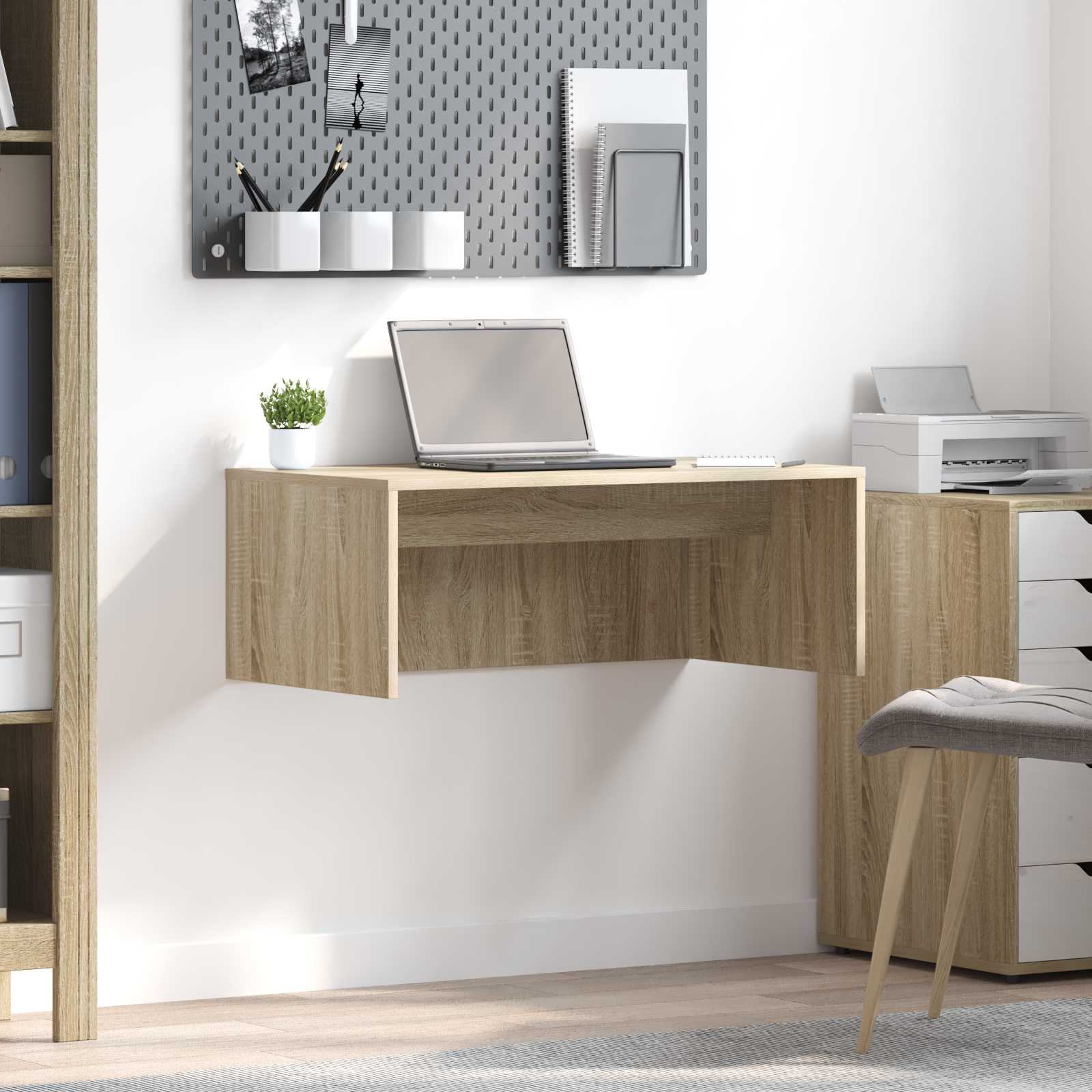 Wandtisch Sonoma-Eiche Holzwerkstoff 80 x 45 x 30 cm