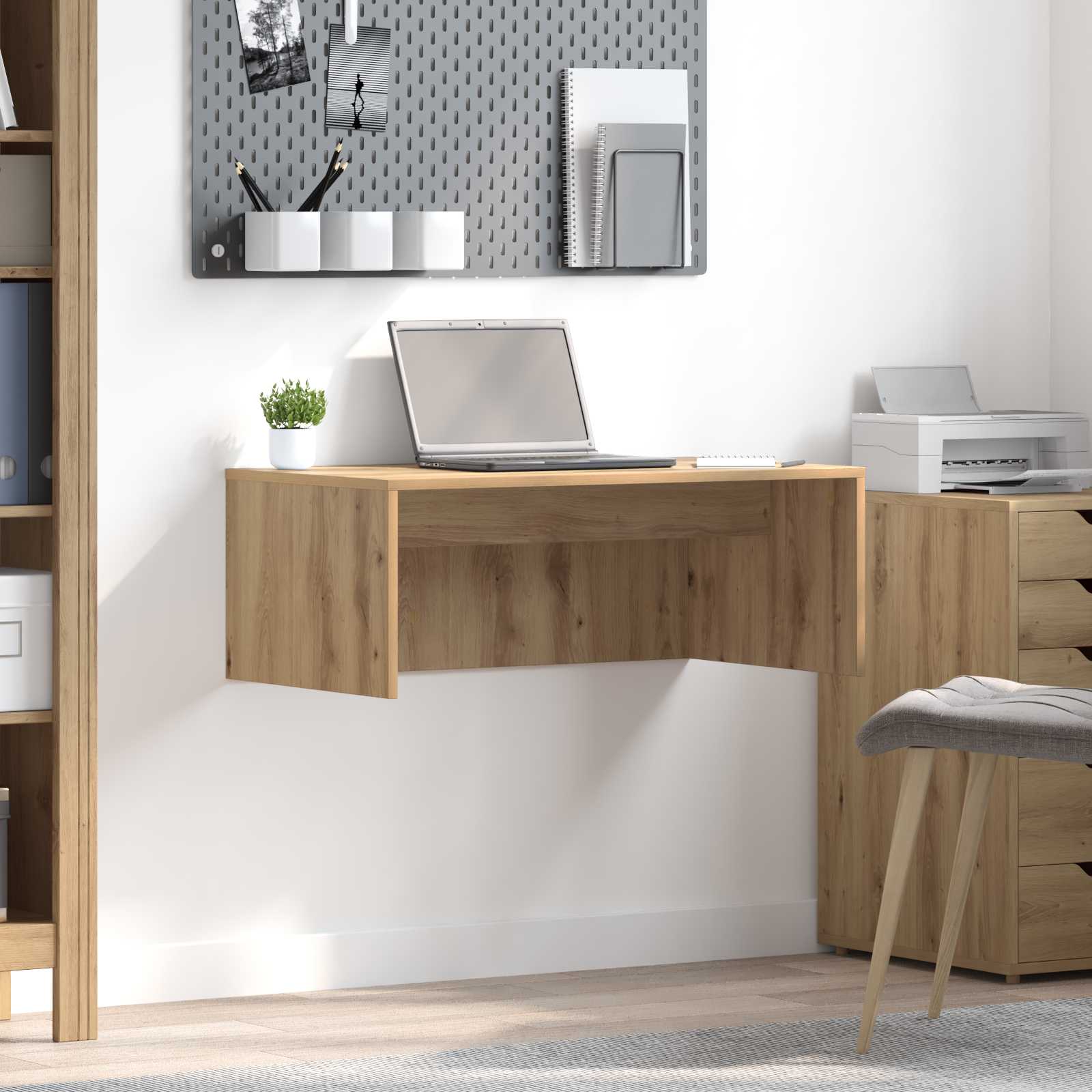 Wandtisch Artisan-Eiche Holzwerkstoff 80 x 45 x 30 cm