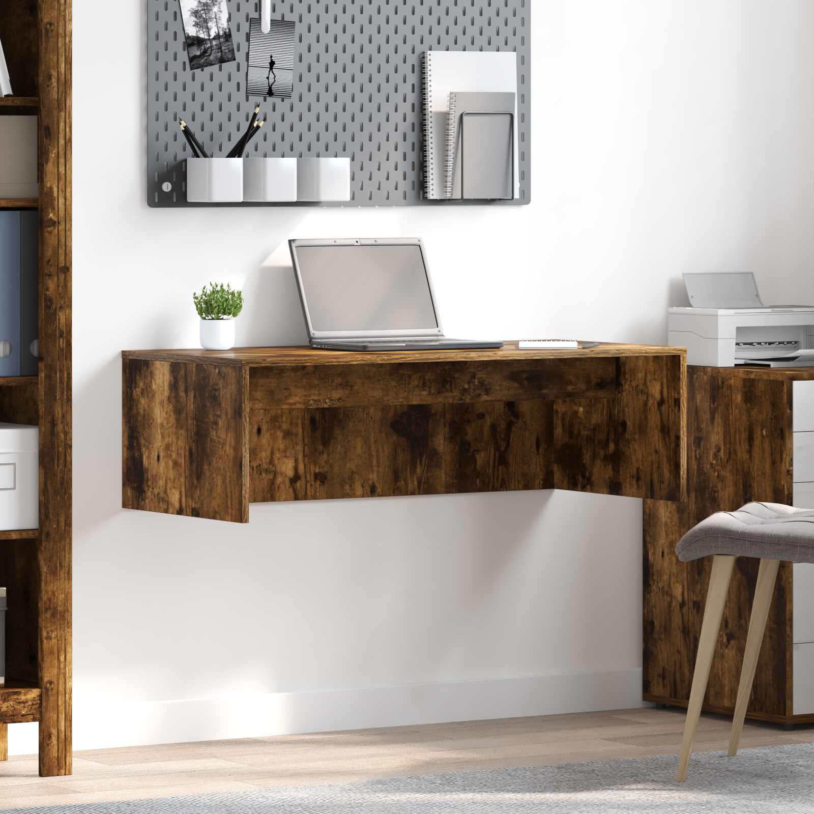 Wandtisch Geräucherte Eiche Holzwerkstoff 100 x 45 x 30 cm