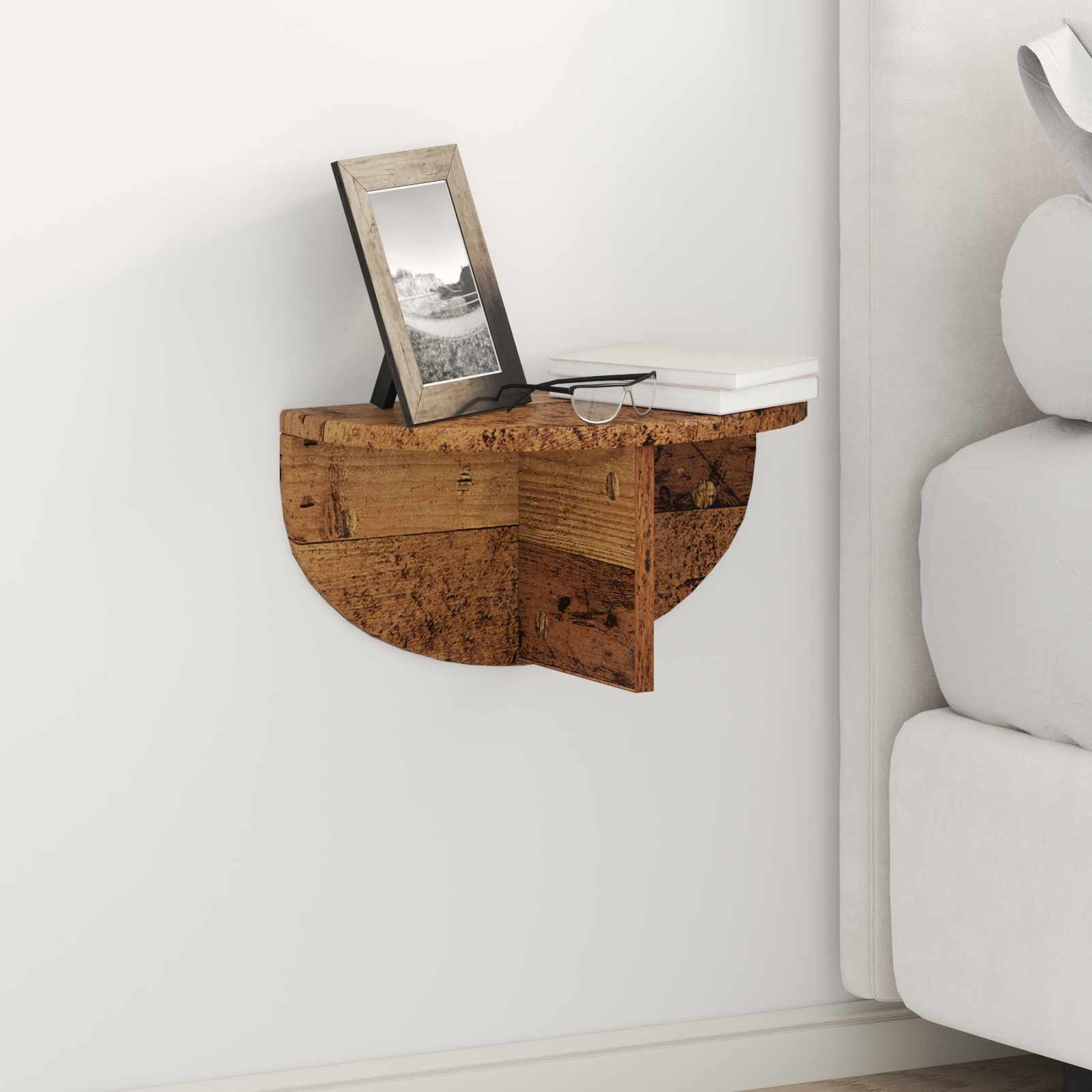 Wandregal Wandhalterung Altholz 38 x 19 x 19 cm Holzwerkstoff