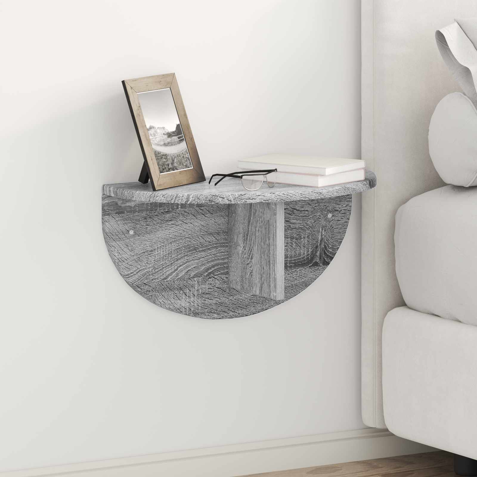 Wandregal Wandhalterung Sonoma-Grau 48 x 24 x 24 cm