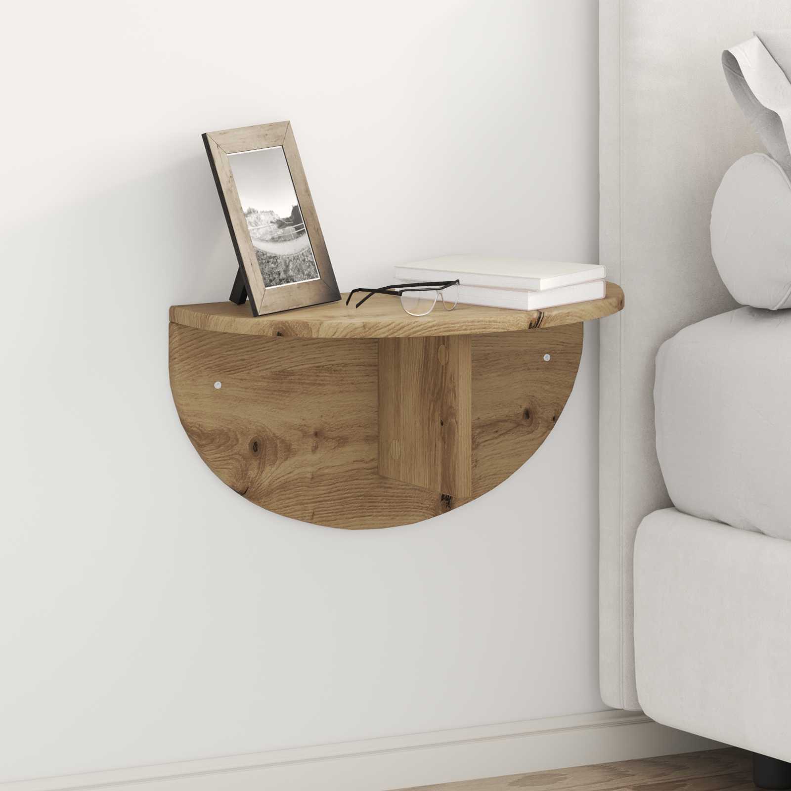 Wandregal Wandhalterung Artisan-Eiche 48 x 24 x 24 cm