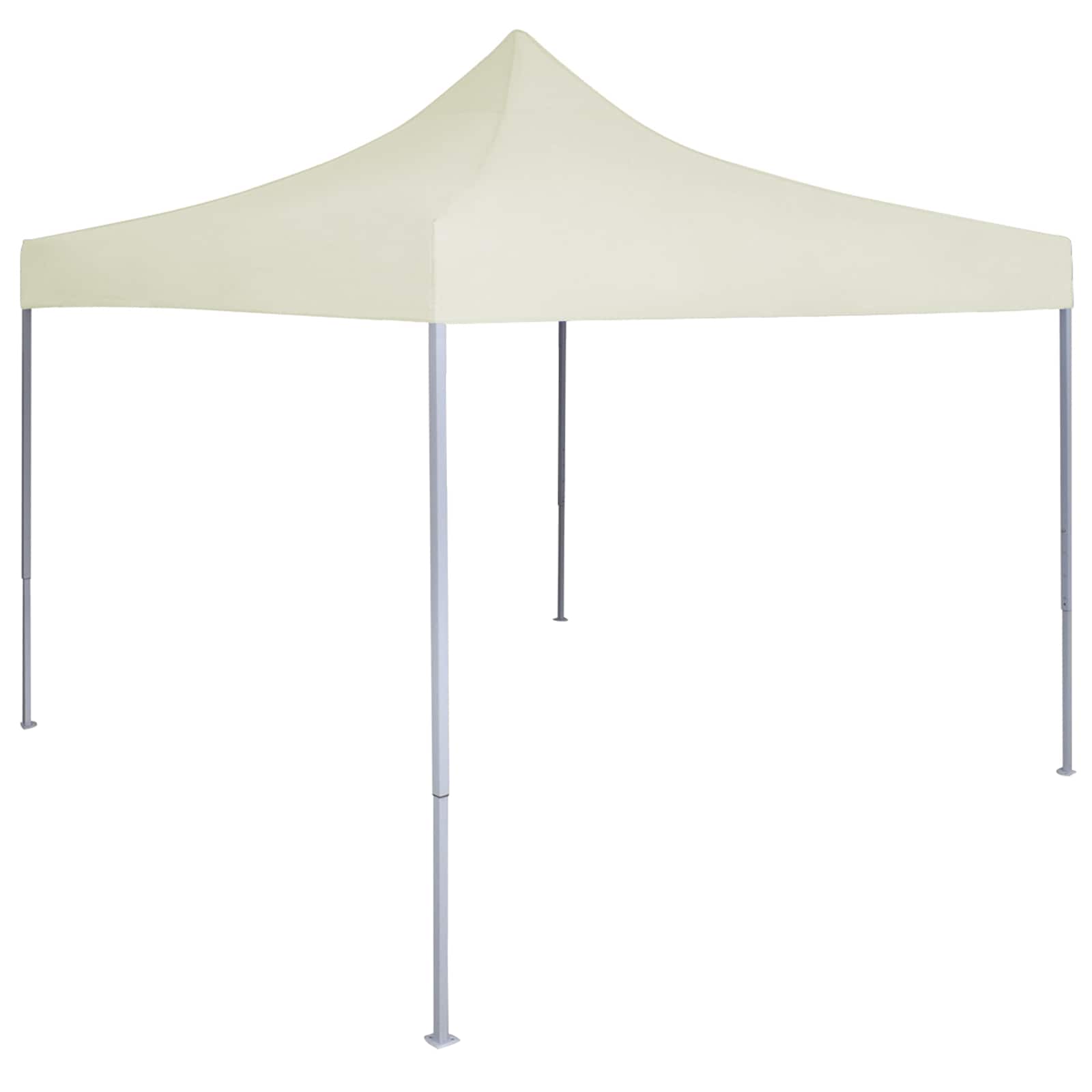 Partyzelt 200 x 200 x 315 cm Creme Oxford-Stoff