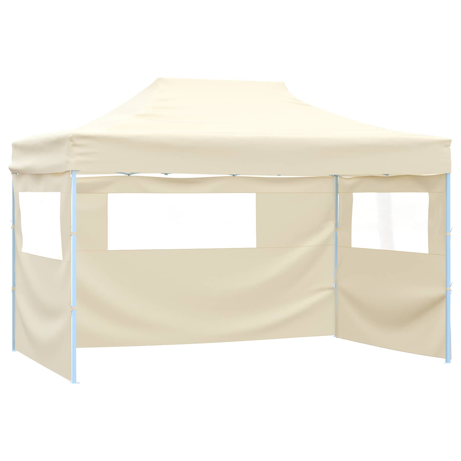 Partyzelt 291 x 431 x 315 cm Creme Oxford-Stoff