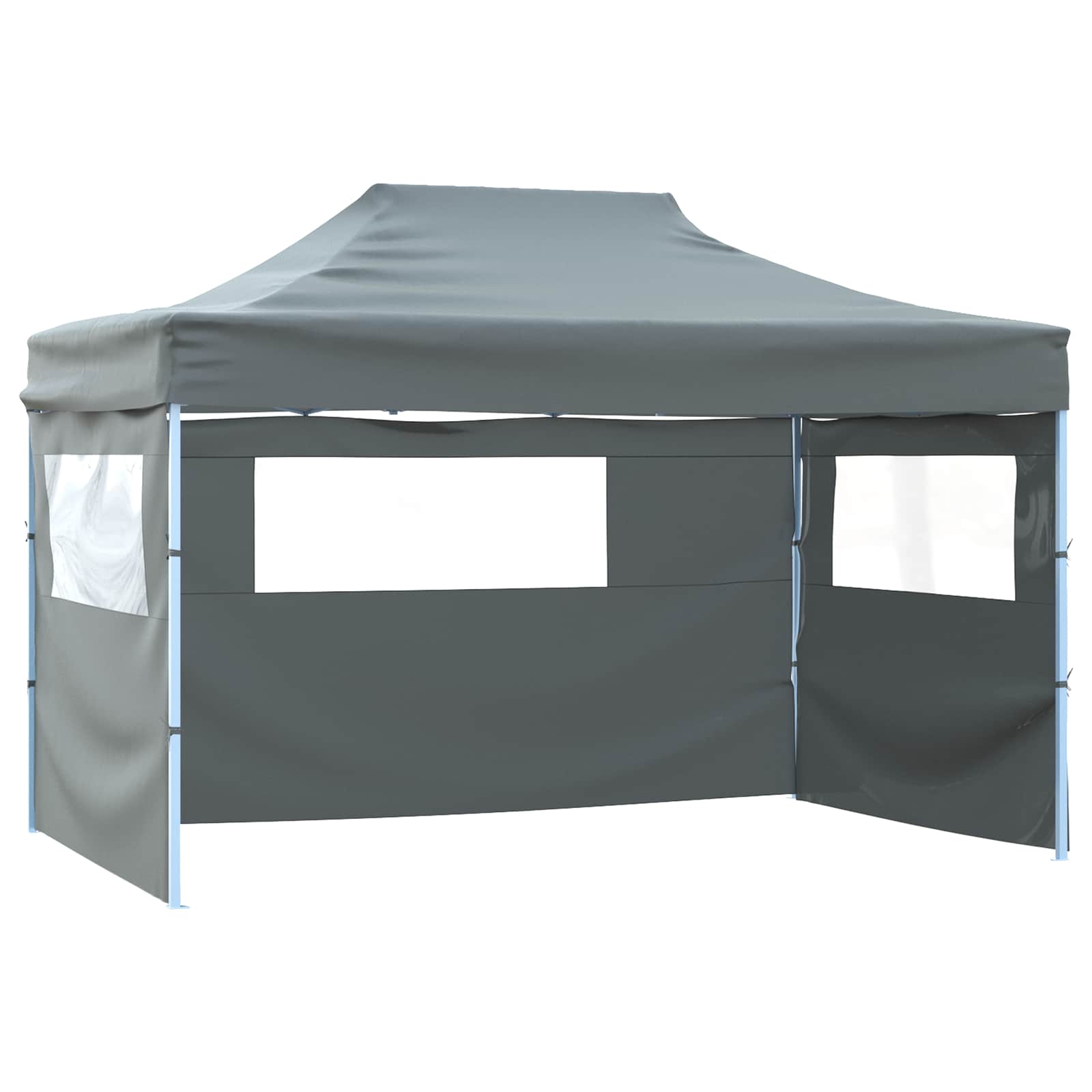 Partyzelt 291 x 431 x 315 cm Anthrazit Oxford-Stoff