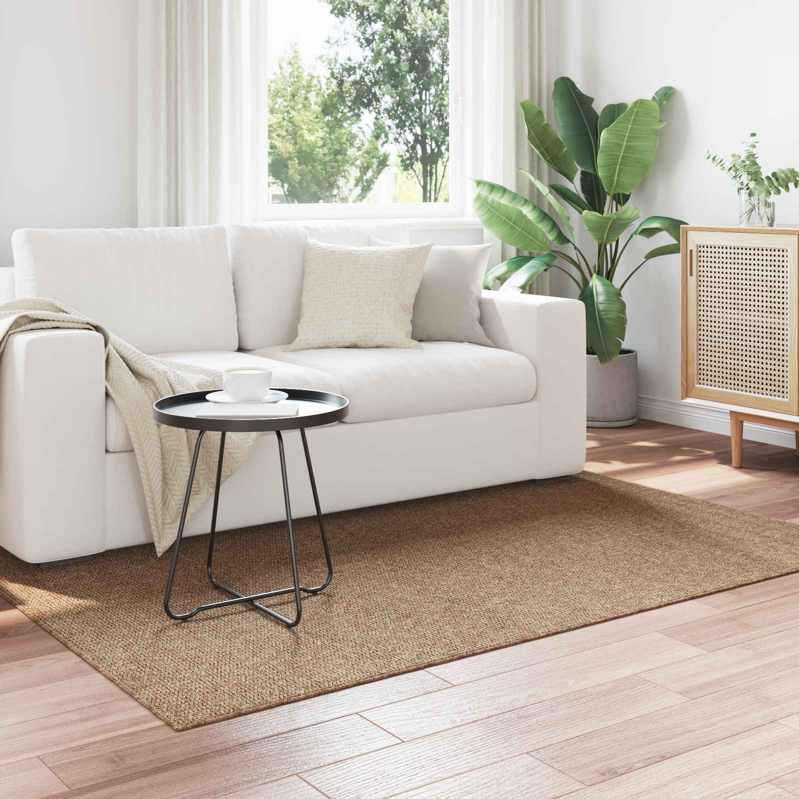 Innen- und Außenteppich AGIRA Natur 230 x 160 cm Polyester