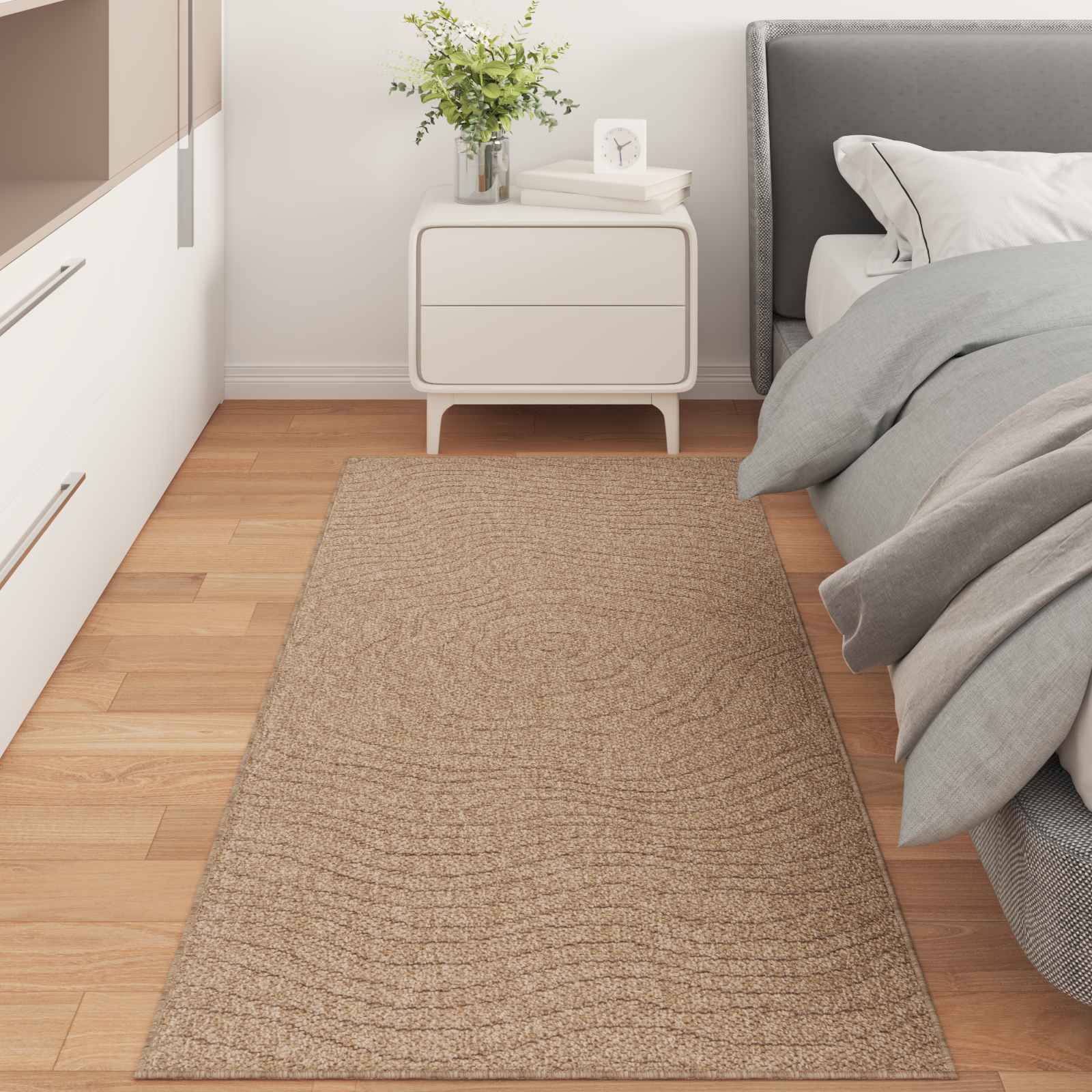 Innen- und Außenteppich AGIRA Natur 200 x 80 cm Polyester