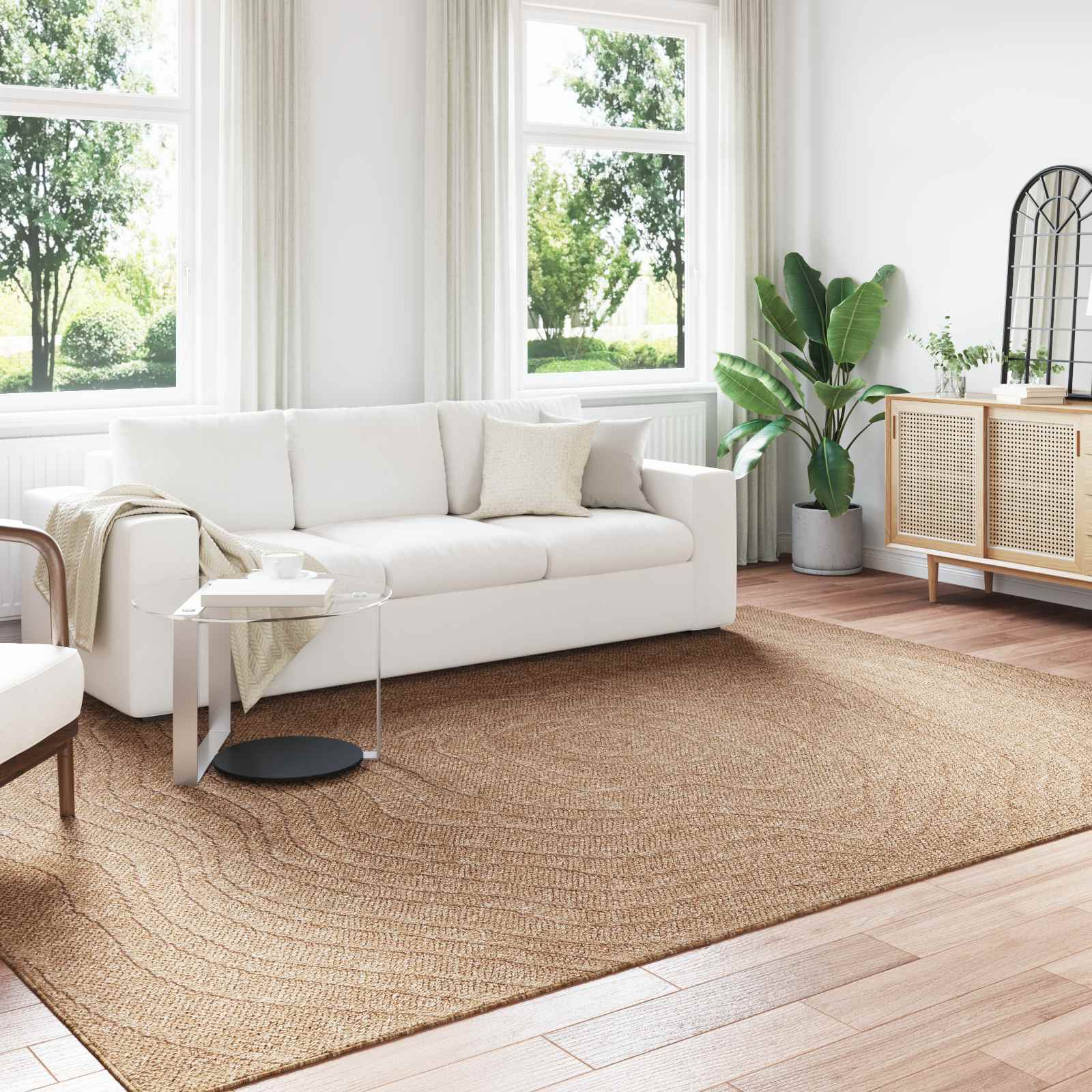 Innen- und Außenteppich AGIRA Natur 340 x 240 cm Polyester