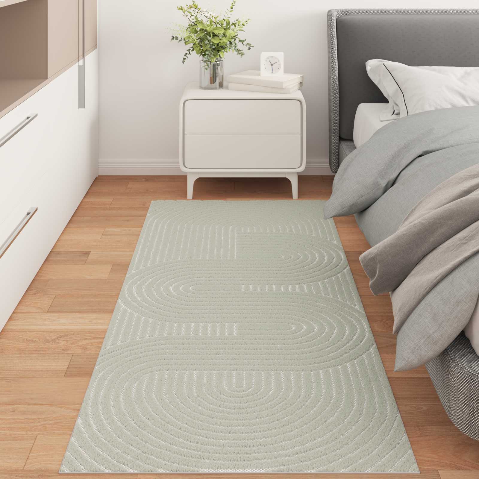 Innen- und Außenteppich PALMERAS Grün 80 x 200 cm Polyester