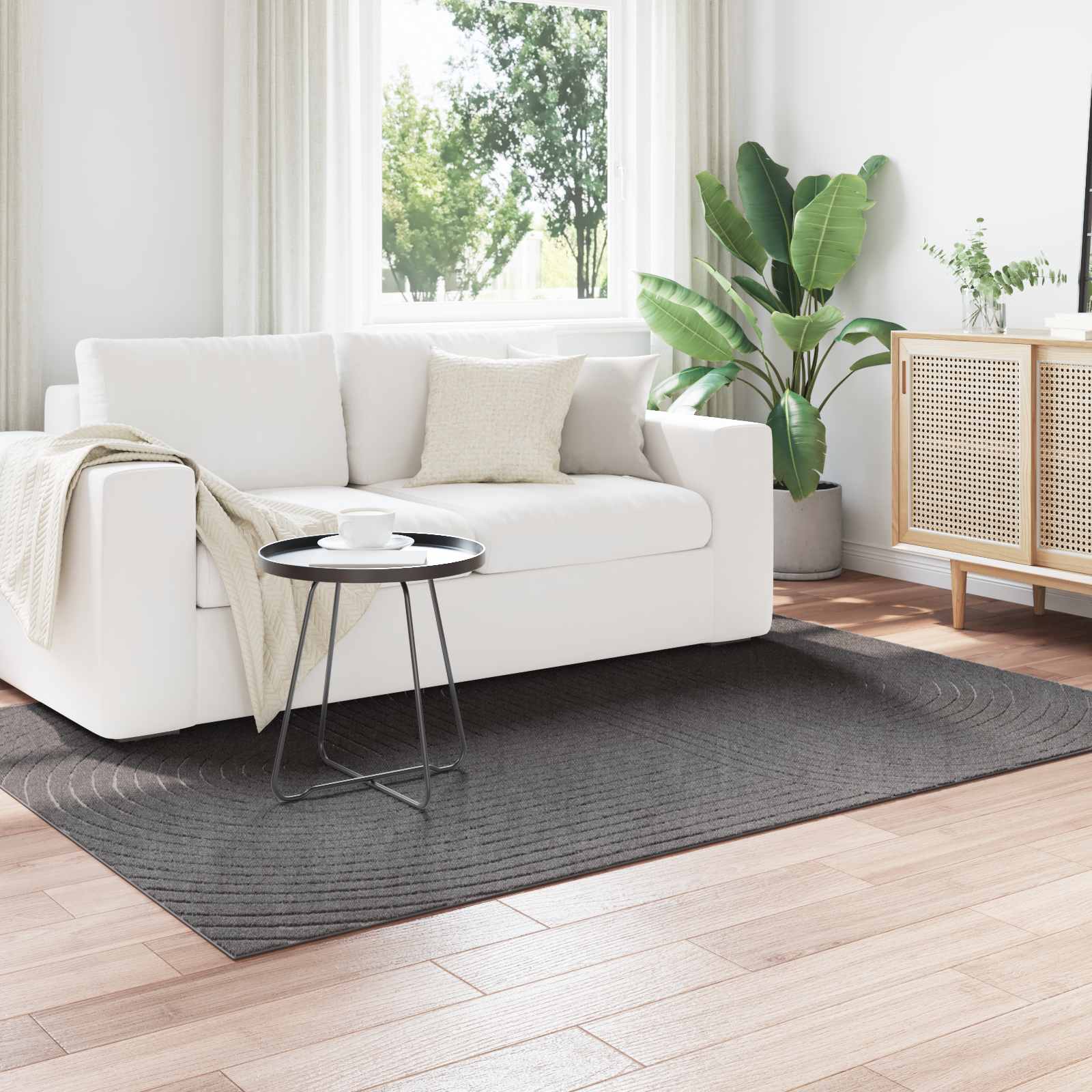 Innen- und Außenteppich PALMERAS Anthrazit 230 x 160 cm