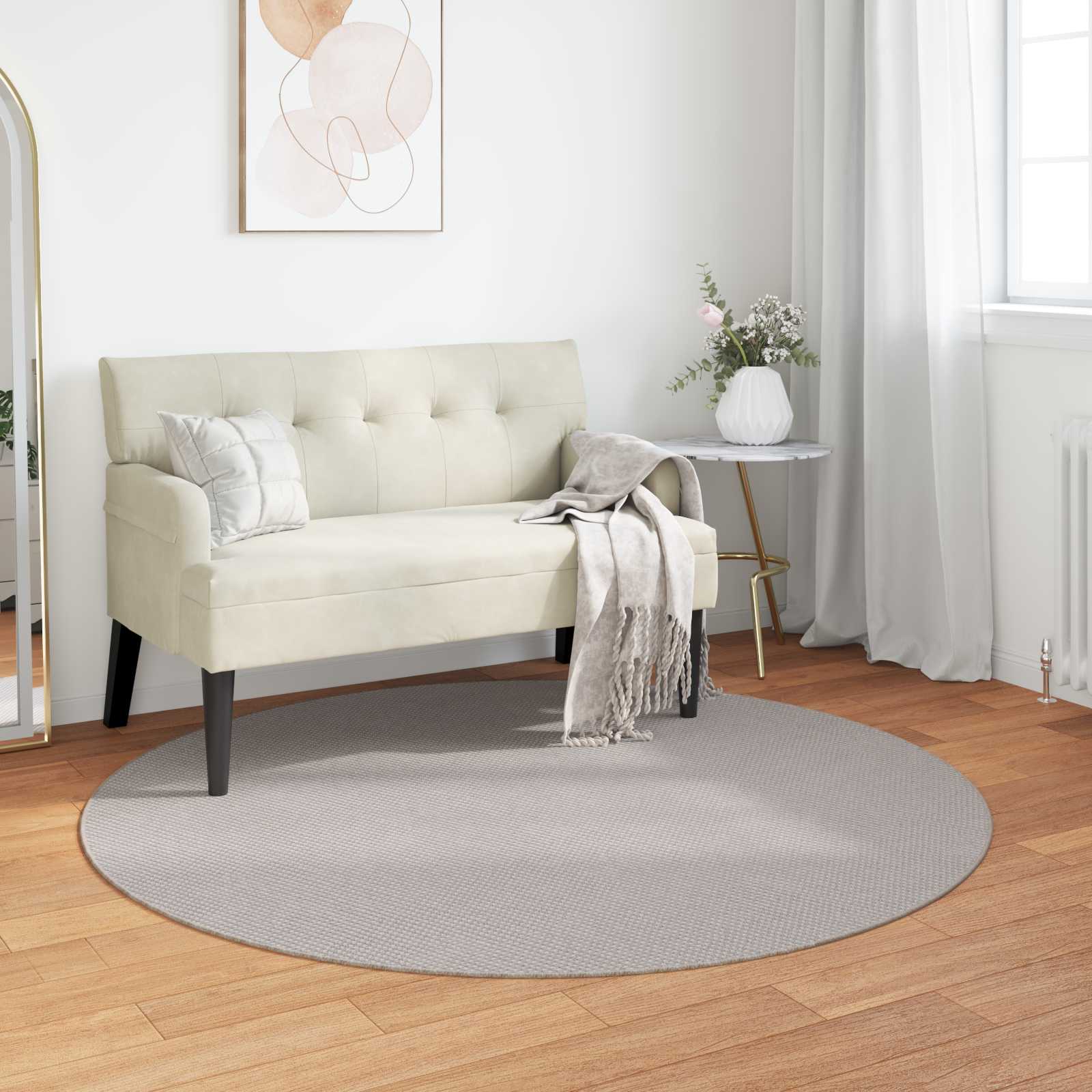 Innenteppich LUGO Creme Ø 120 CM Polyester