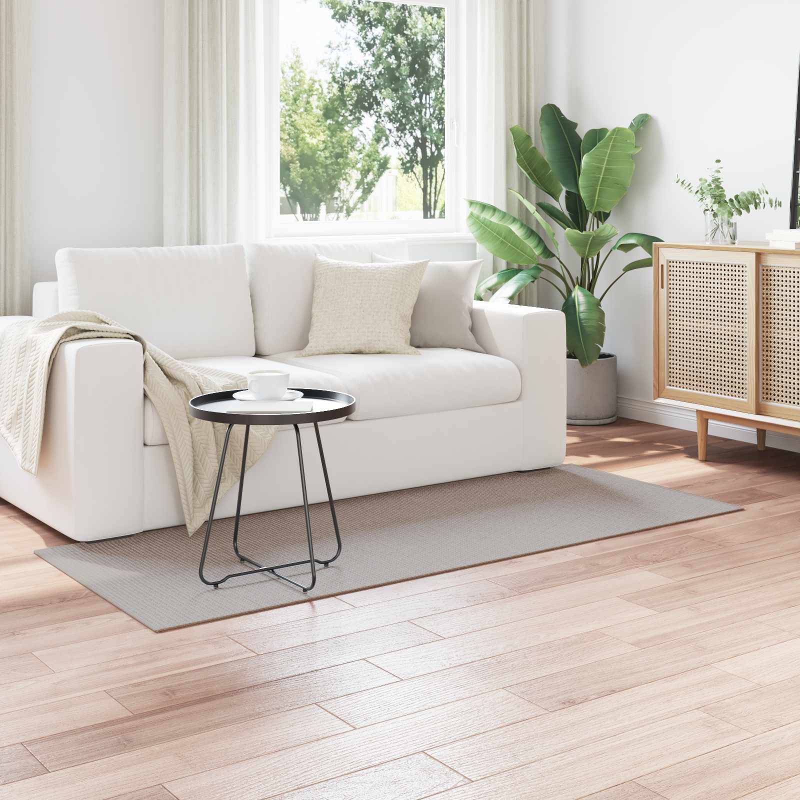 Innenteppich LUGO Taupe 80 x 150 cm Polyester