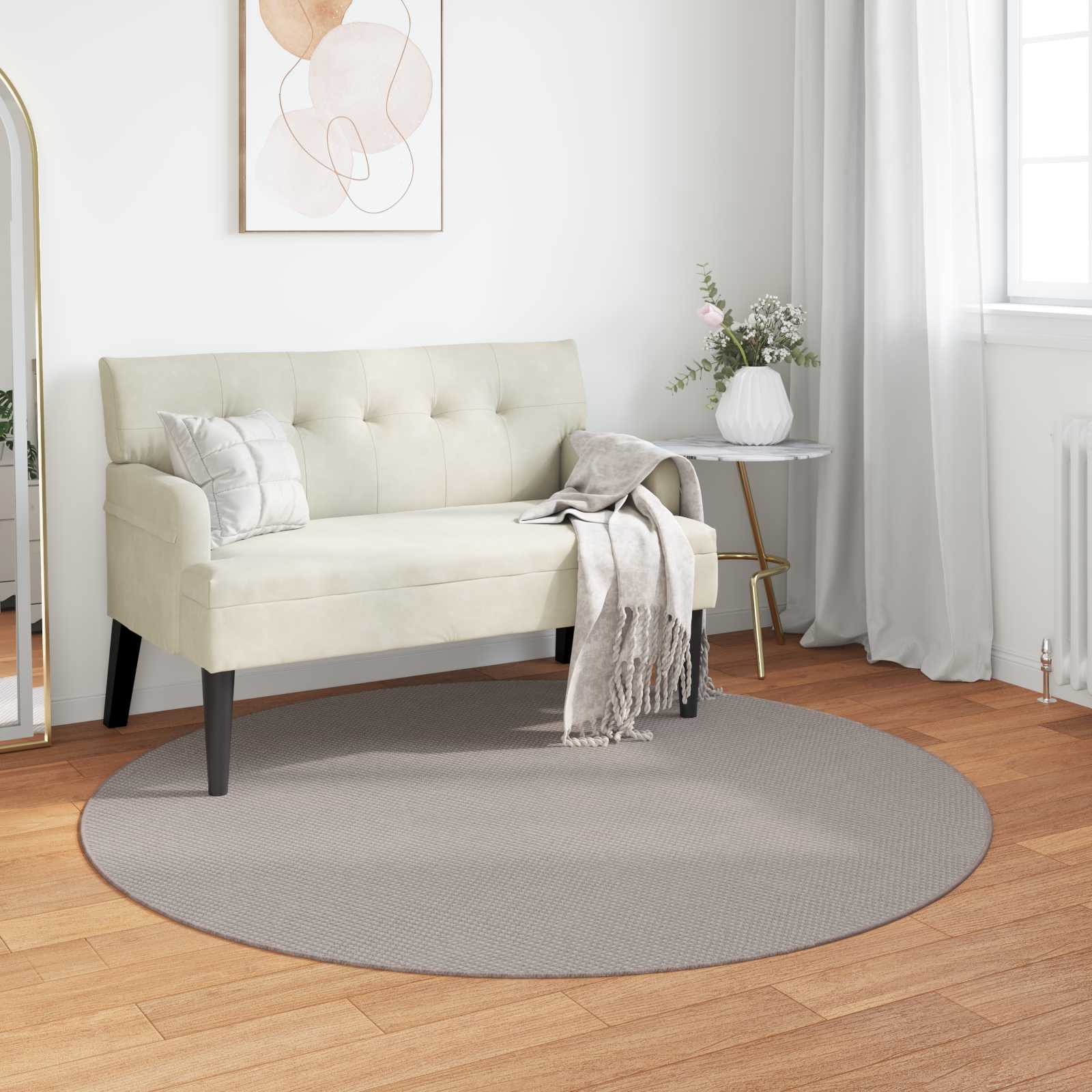 Innenteppich LUGO Taupe Ø 160 CM Polyester