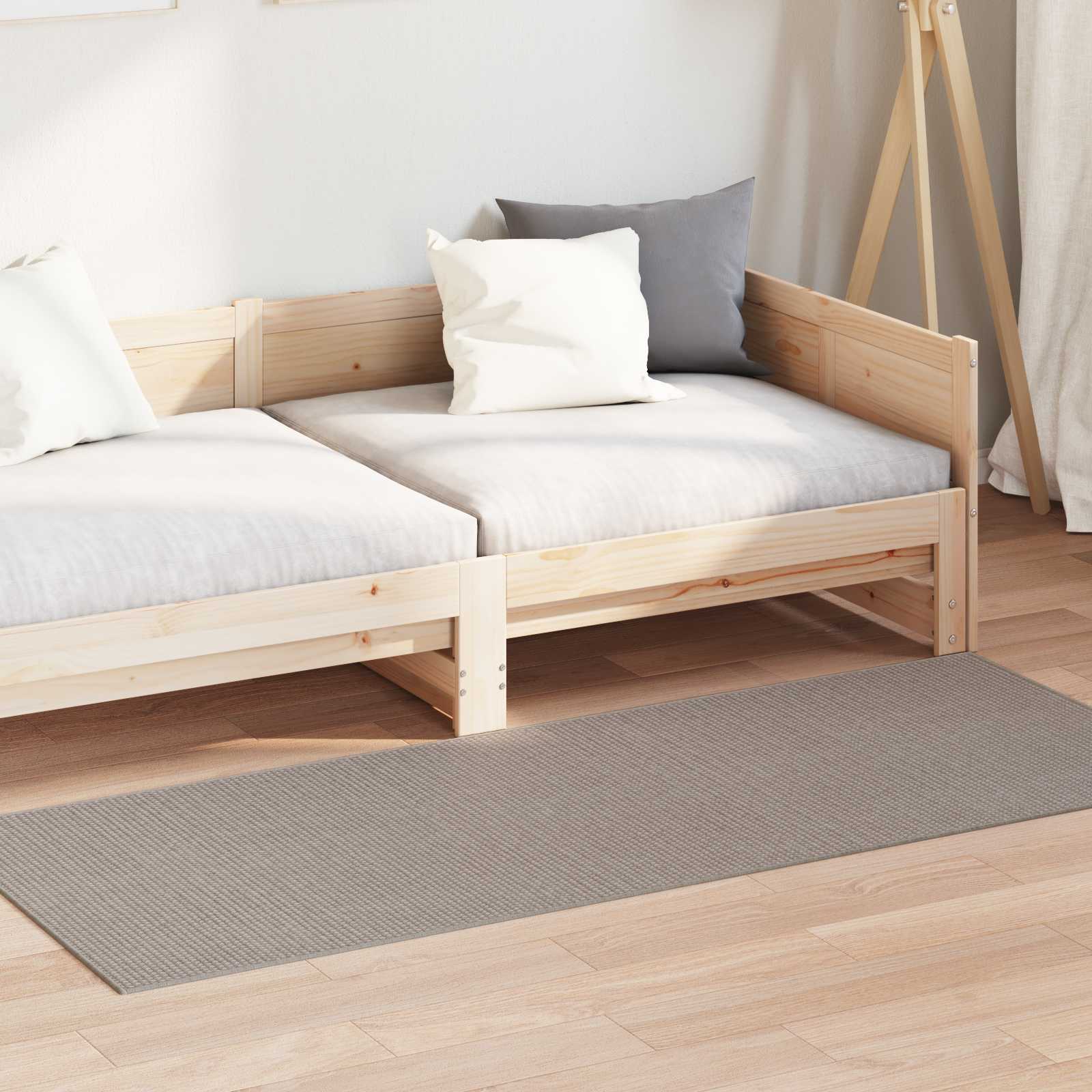 Innenteppich LUGO Creme und Taupe 150 x 80 cm Polyester