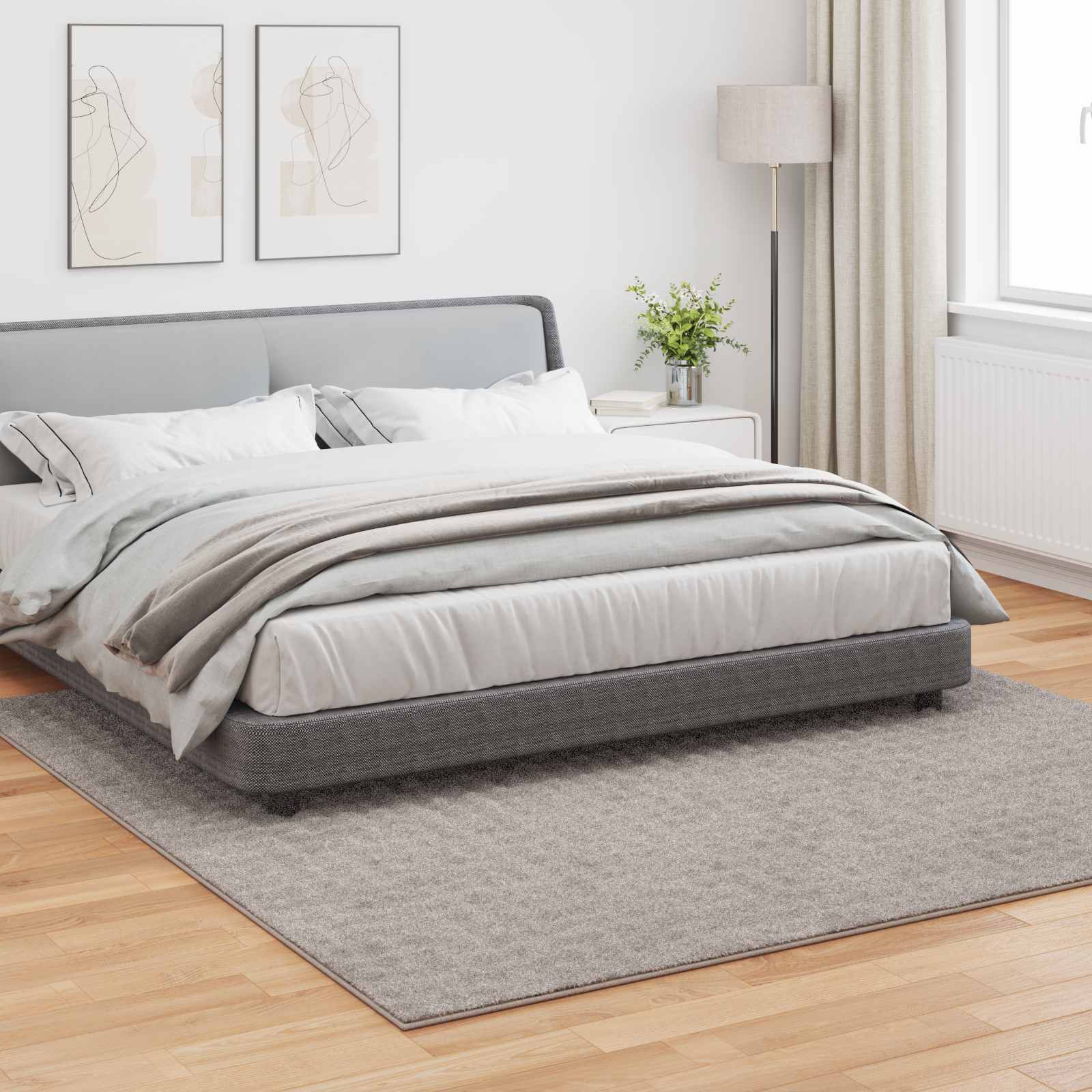 Bereichsteppiche Quadratisch SIROLO Sand 240 x 240 cm Polyester