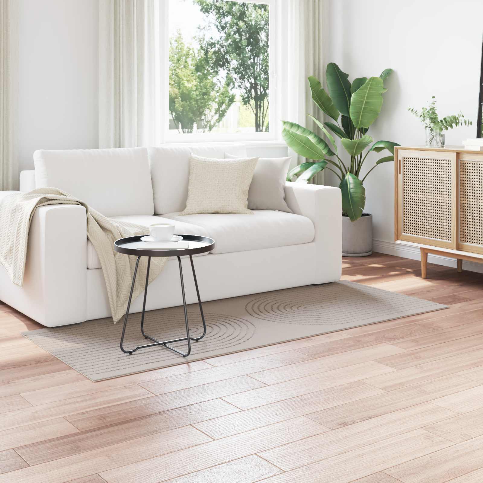 Innenteppich GALATI Creme 150 x 80 cm Polyester