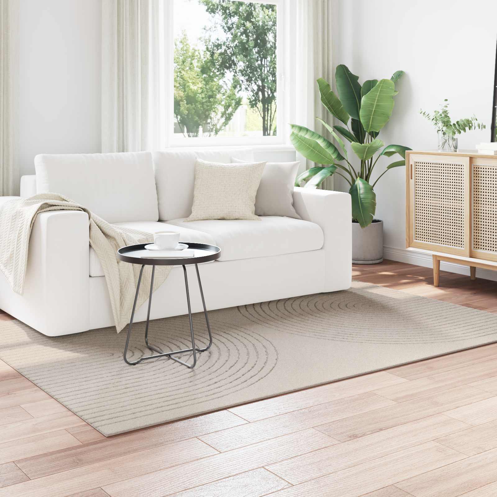 Innenteppich GALATI Creme 230 x 160 cm Polyester