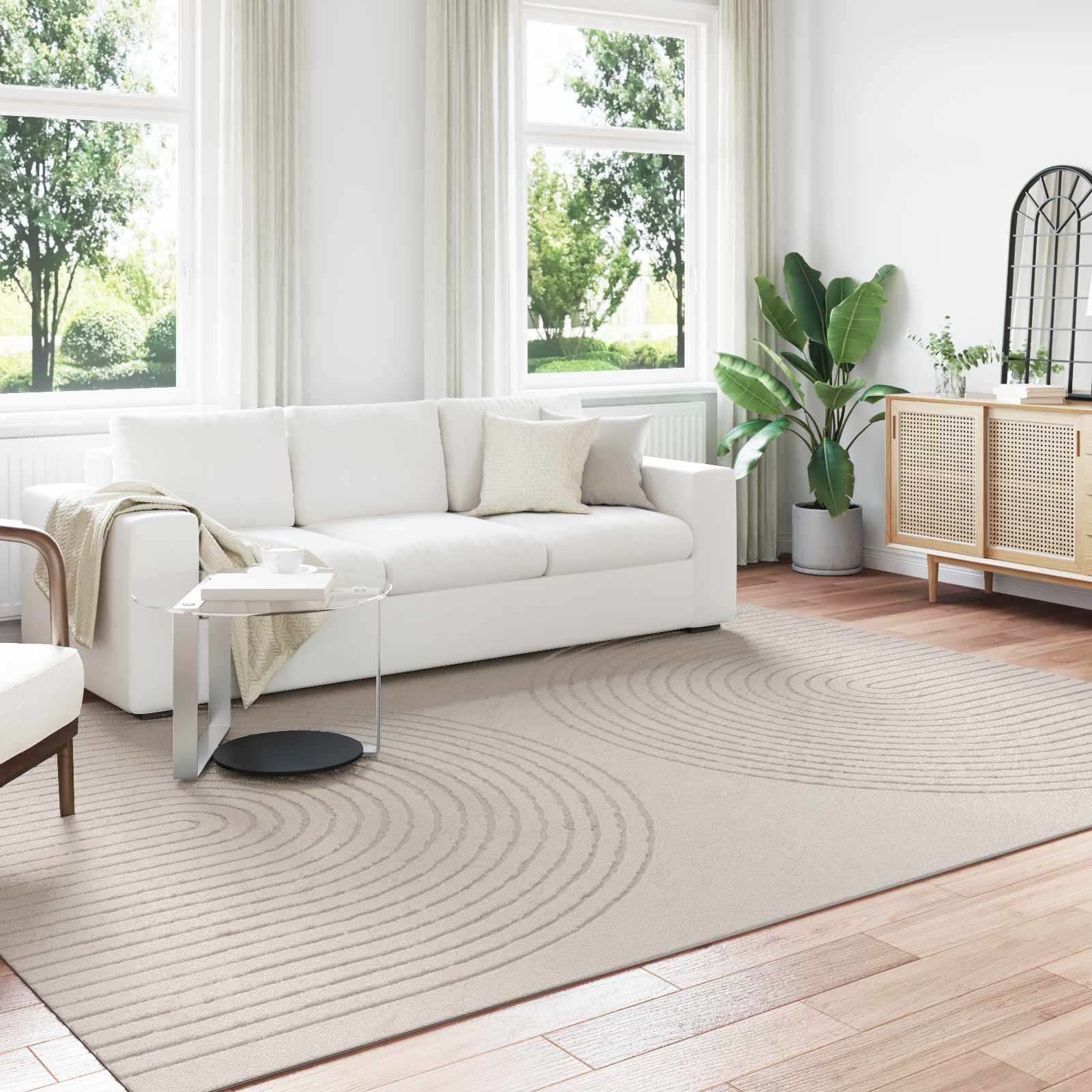 Innenteppich GALATI Creme 340 x 240 cm Polyester